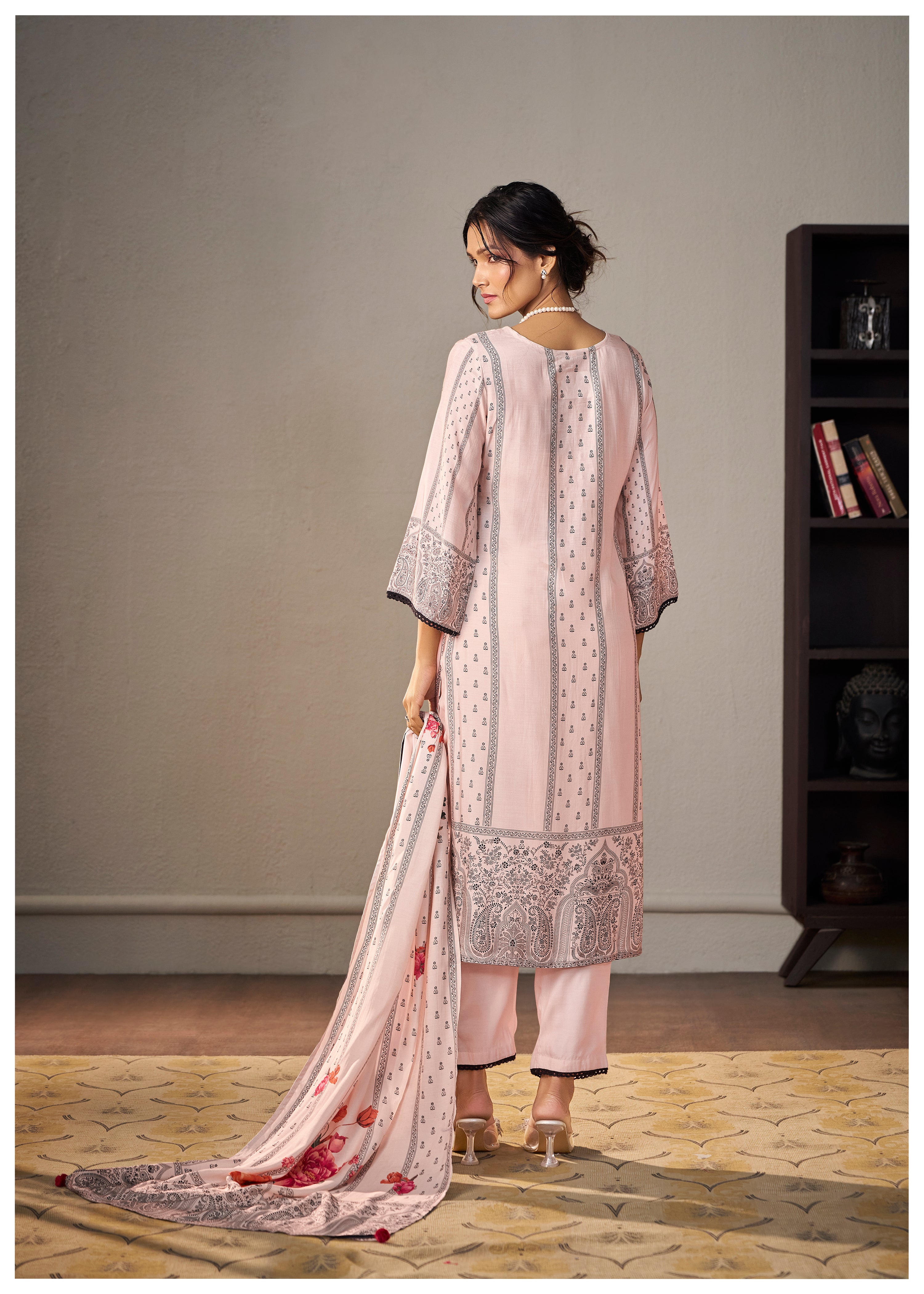 Heavy Muslin Digital Print Kurta Set