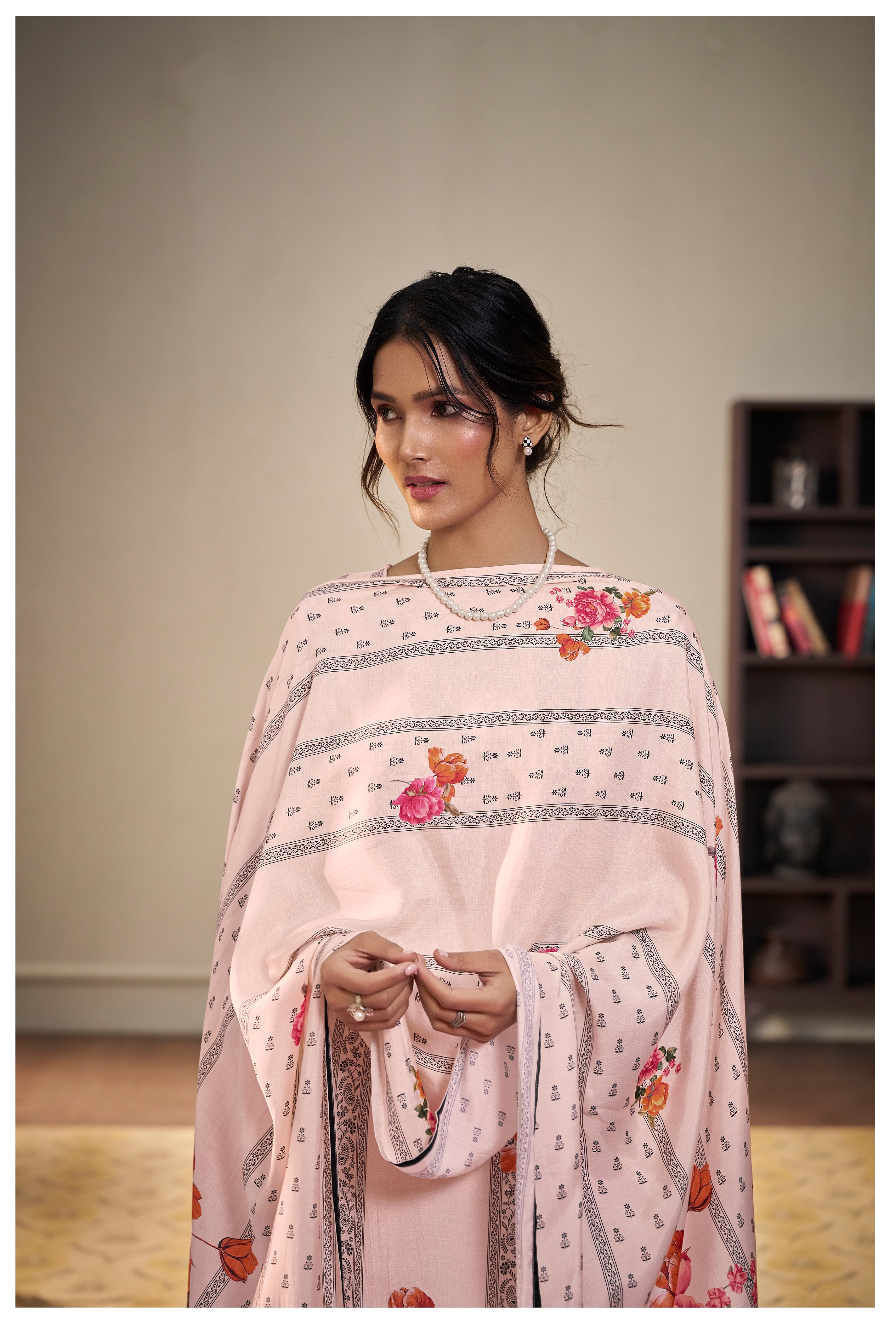 Heavy Muslin Digital Print Kurta Set