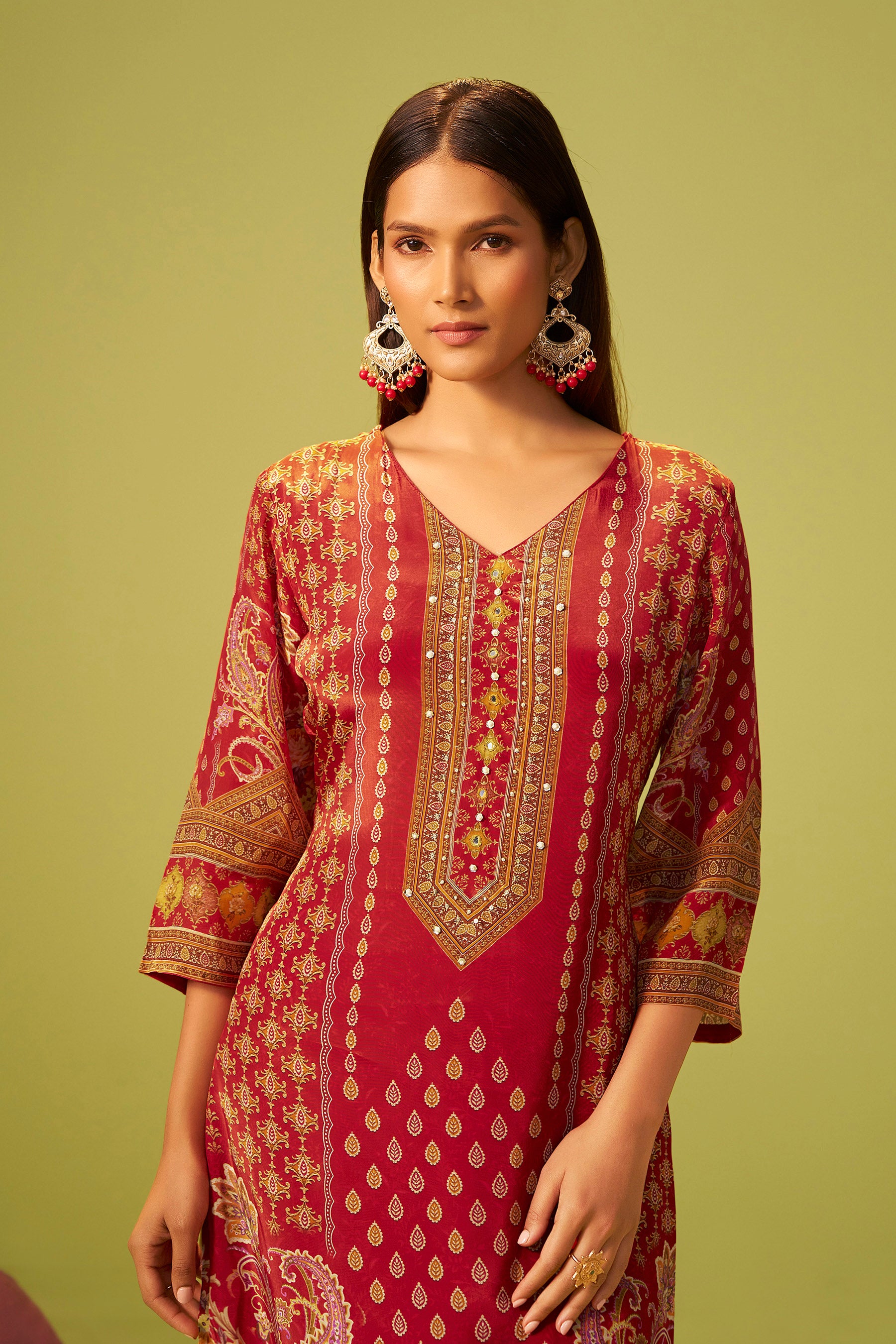 Rich Crepe Silk Kurta Set