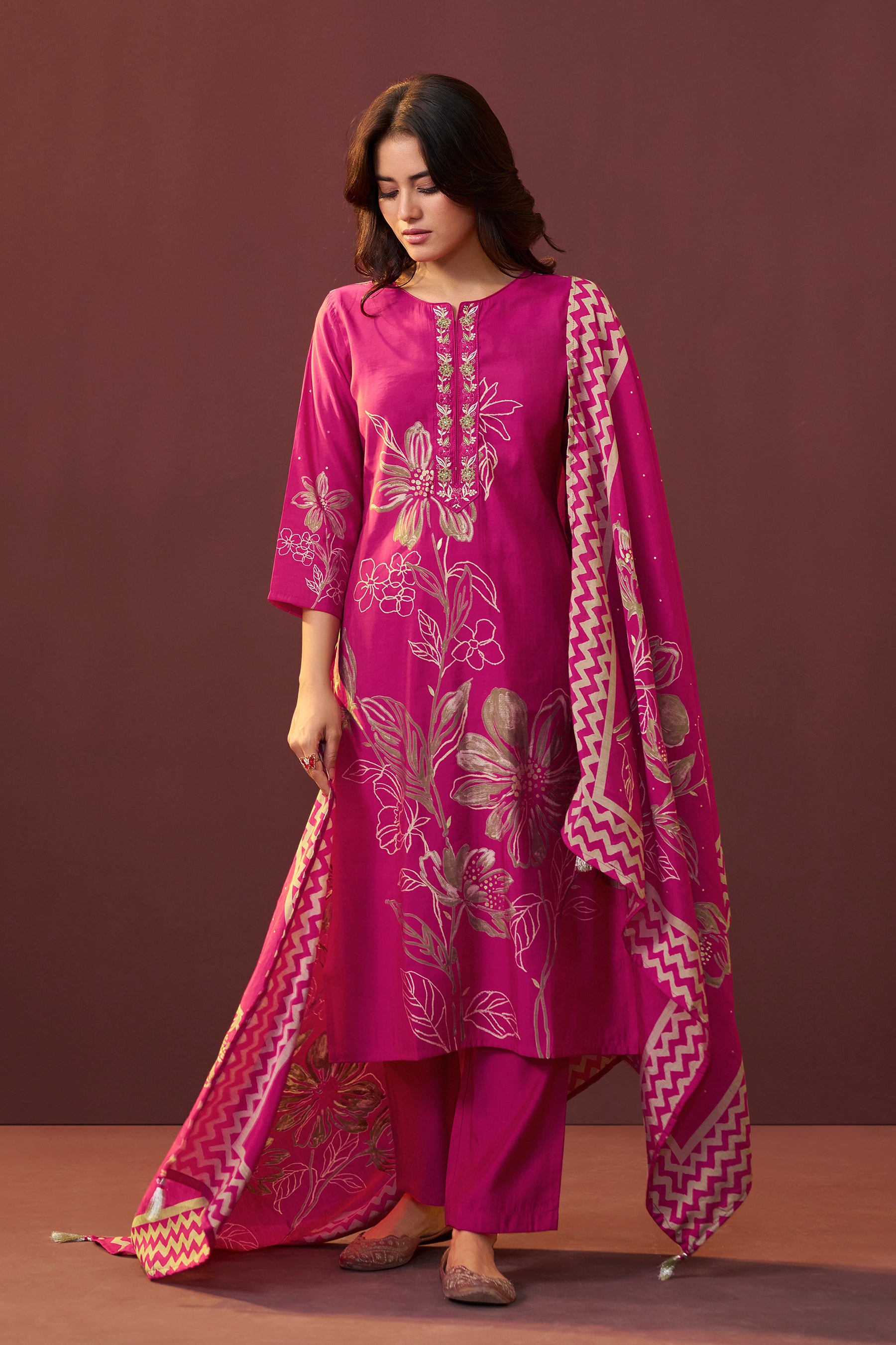 Deep Rani Silk Kurta Set