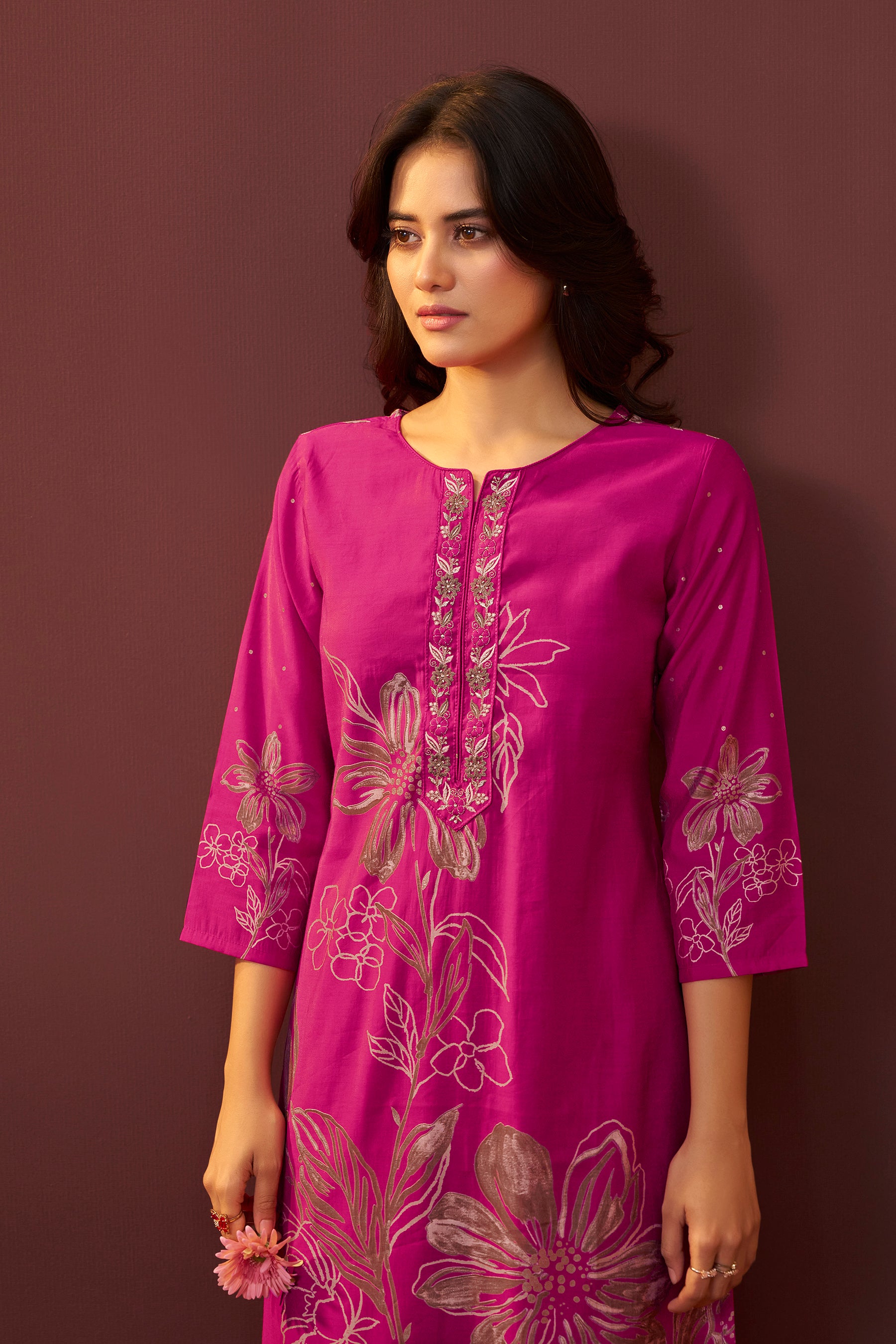 Deep Rani Silk Kurta Set