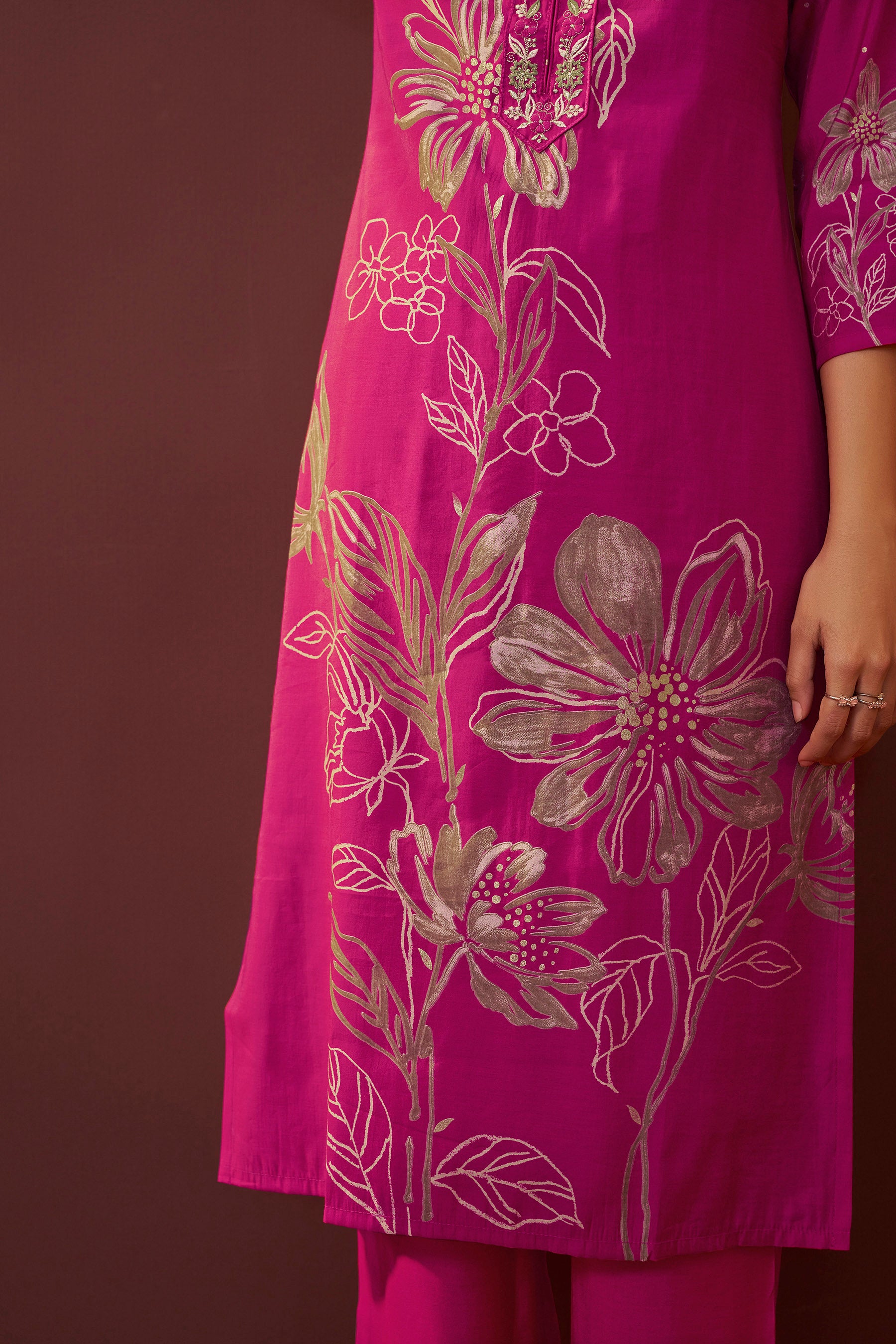 Deep Rani Silk Kurta Set