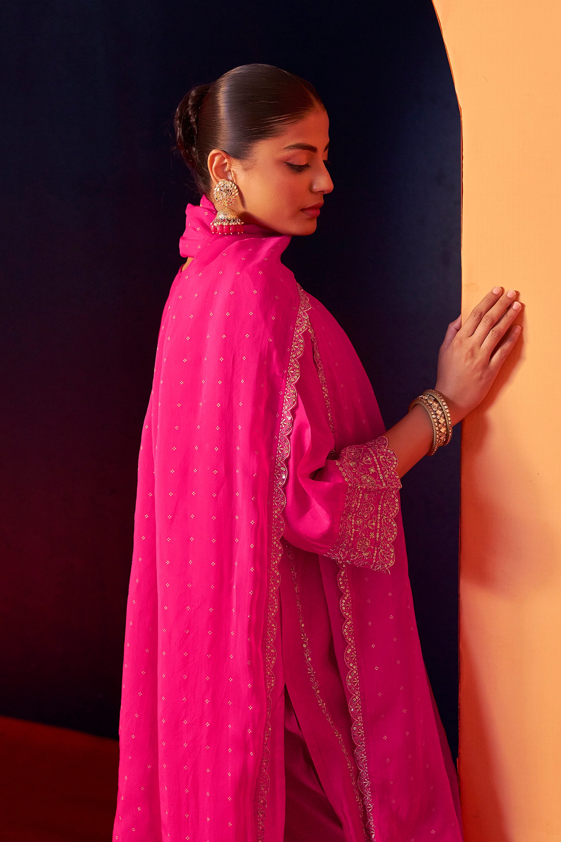 Opulent Rani Embroidered Kurta Set