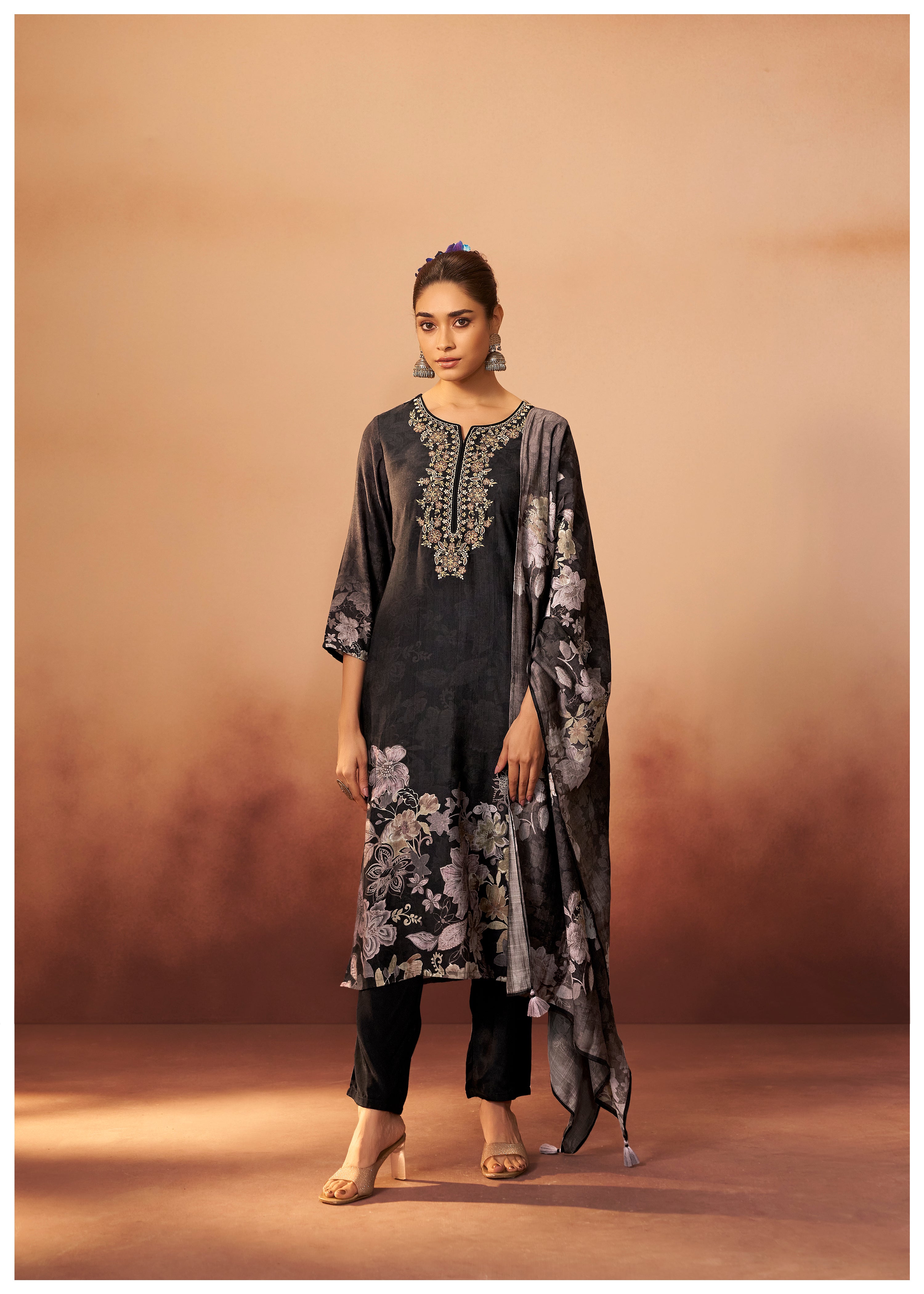 Viscose Digital Print Kurta Set