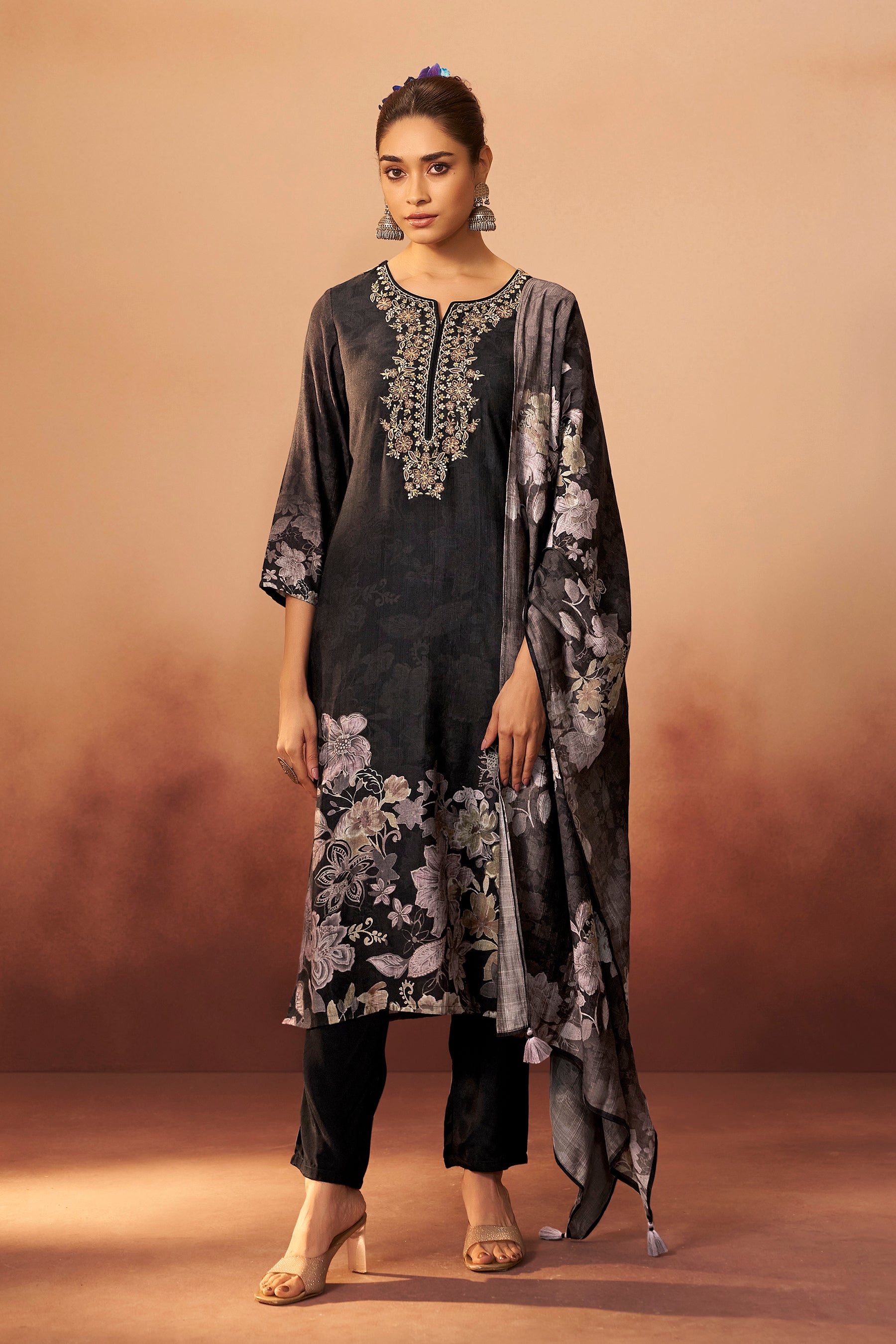 Viscose Digital Print Kurta Set