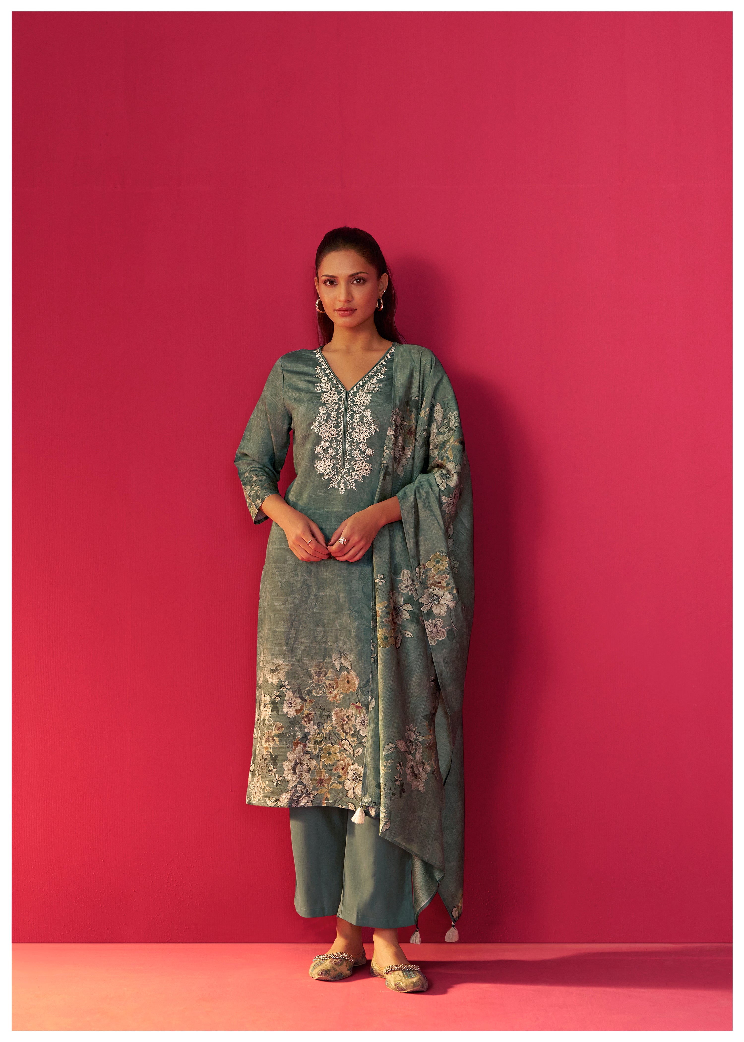 Viscose Digital Print Kurta Set