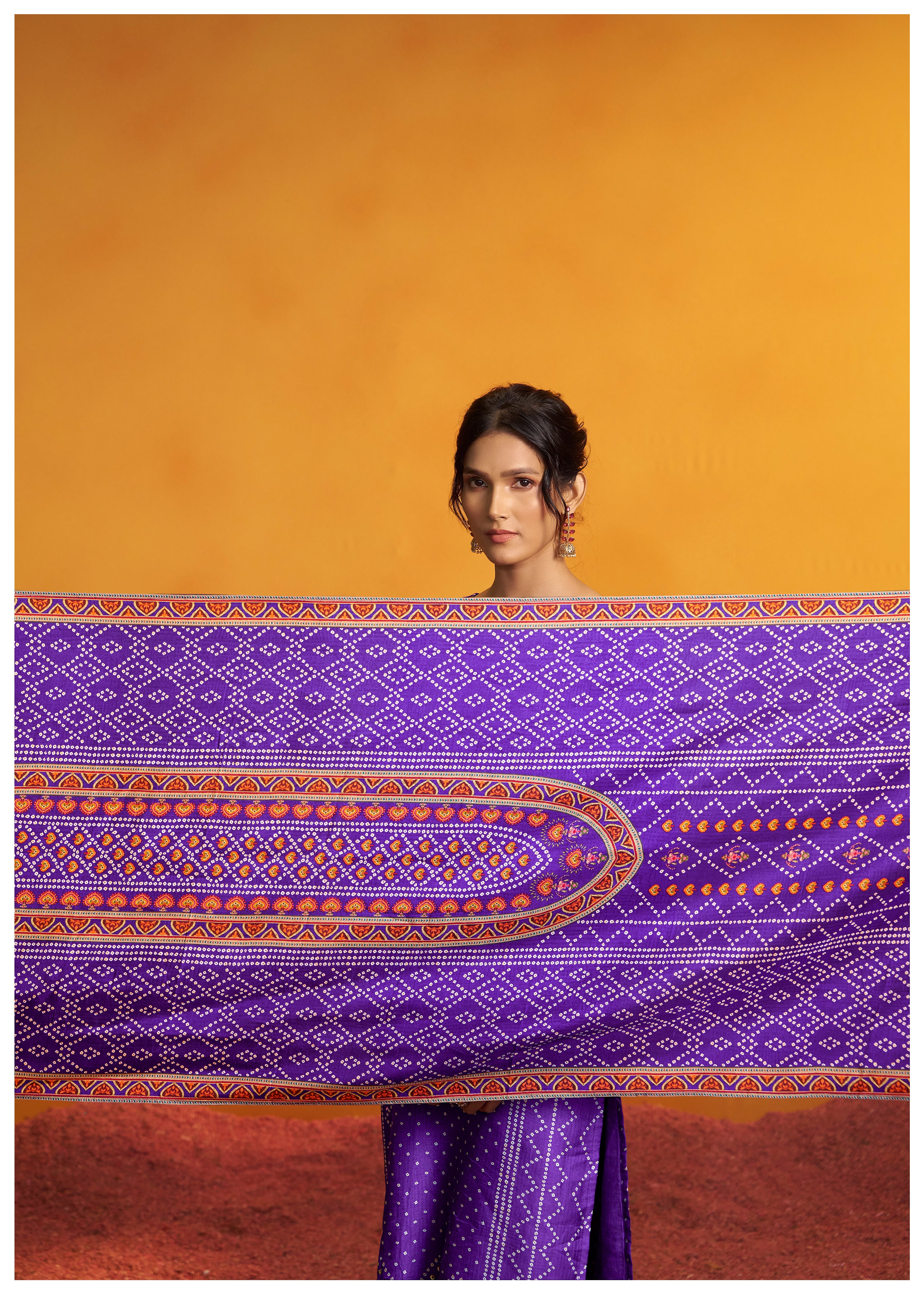 Bandhani Digital Print Kurta Set