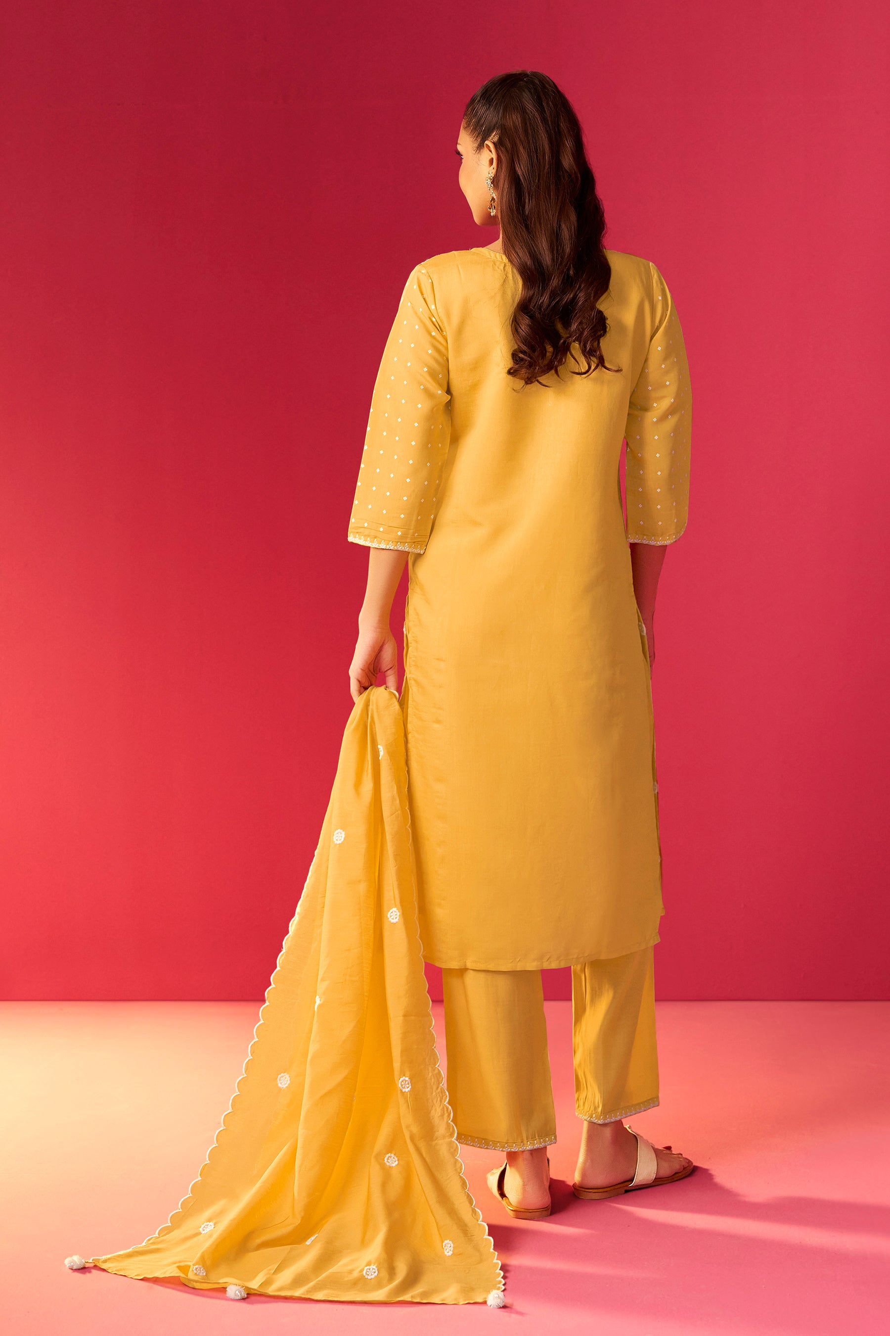 Heavy Chikankari Embroidery  Kurta Set