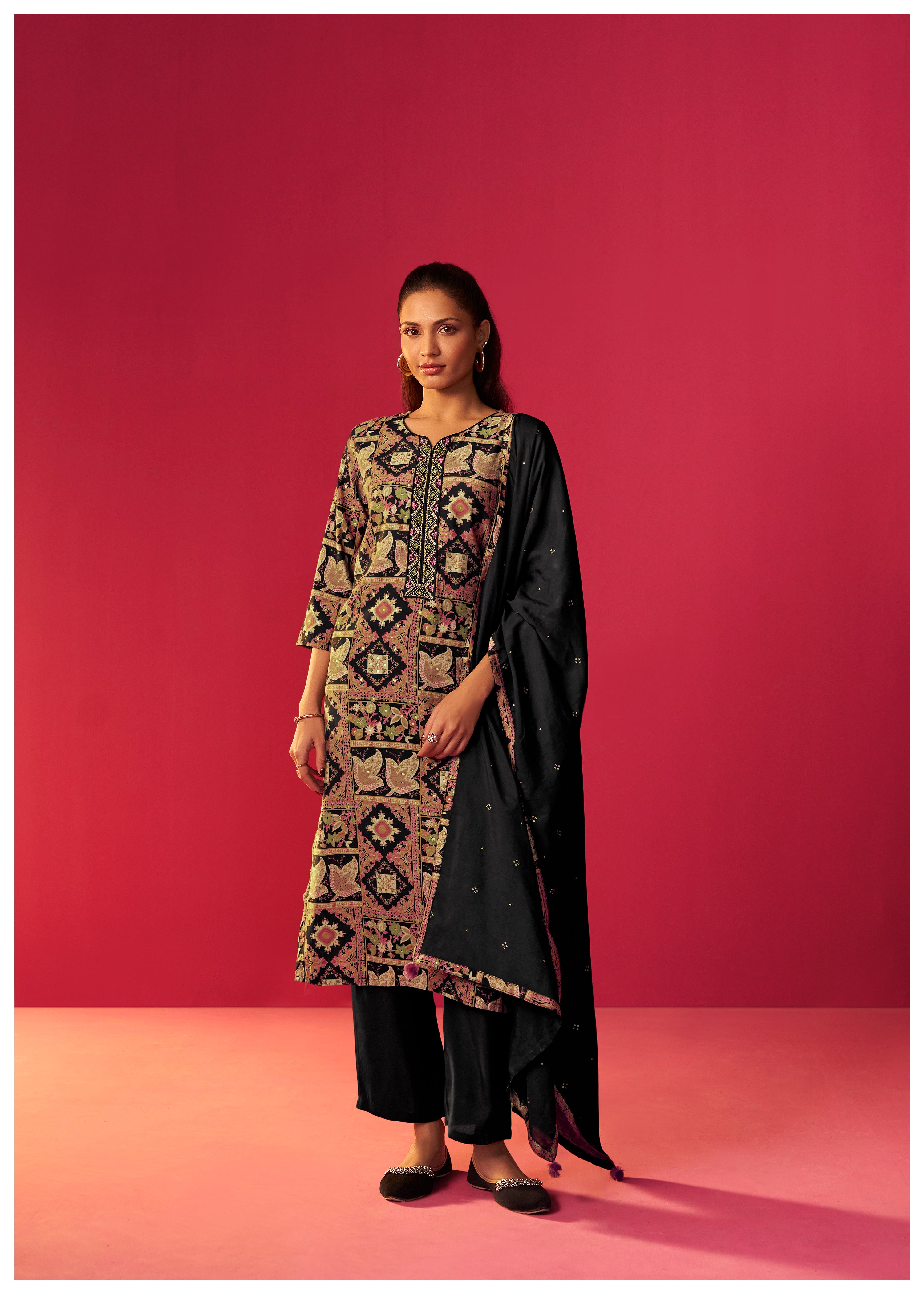 Viscose Digital Print Kurta Set