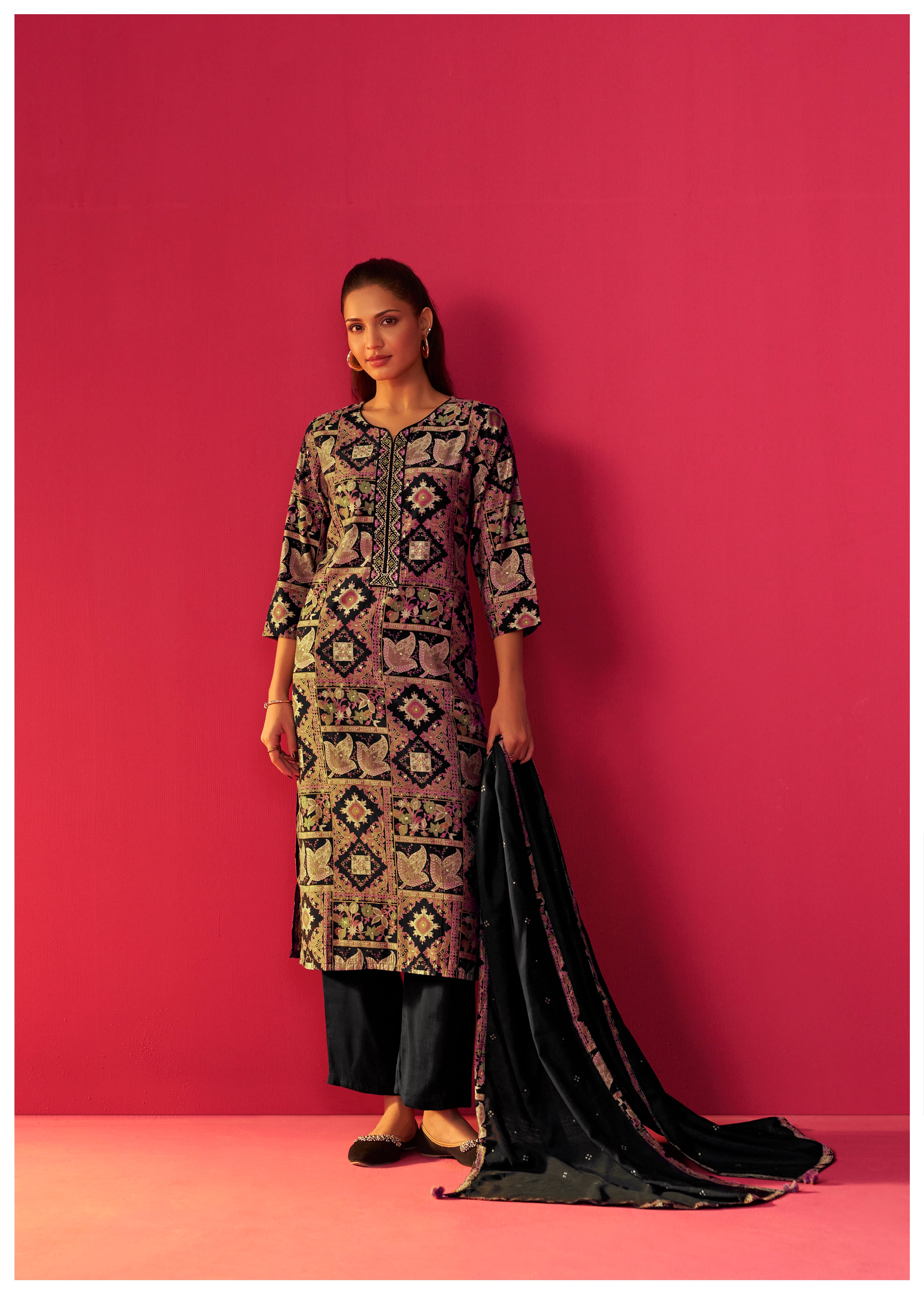 Viscose Digital Print Kurta Set