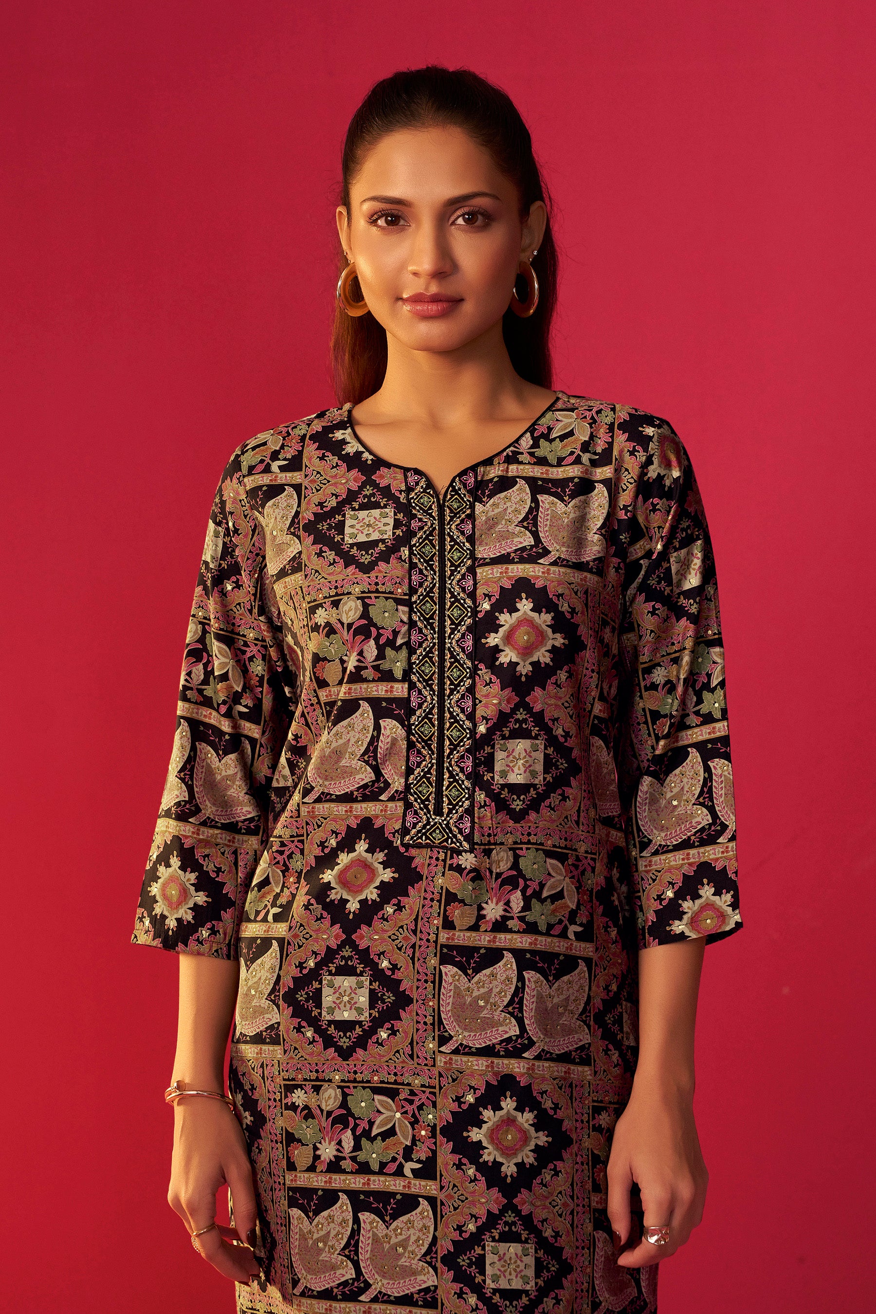 Viscose Digital Print Kurta Set