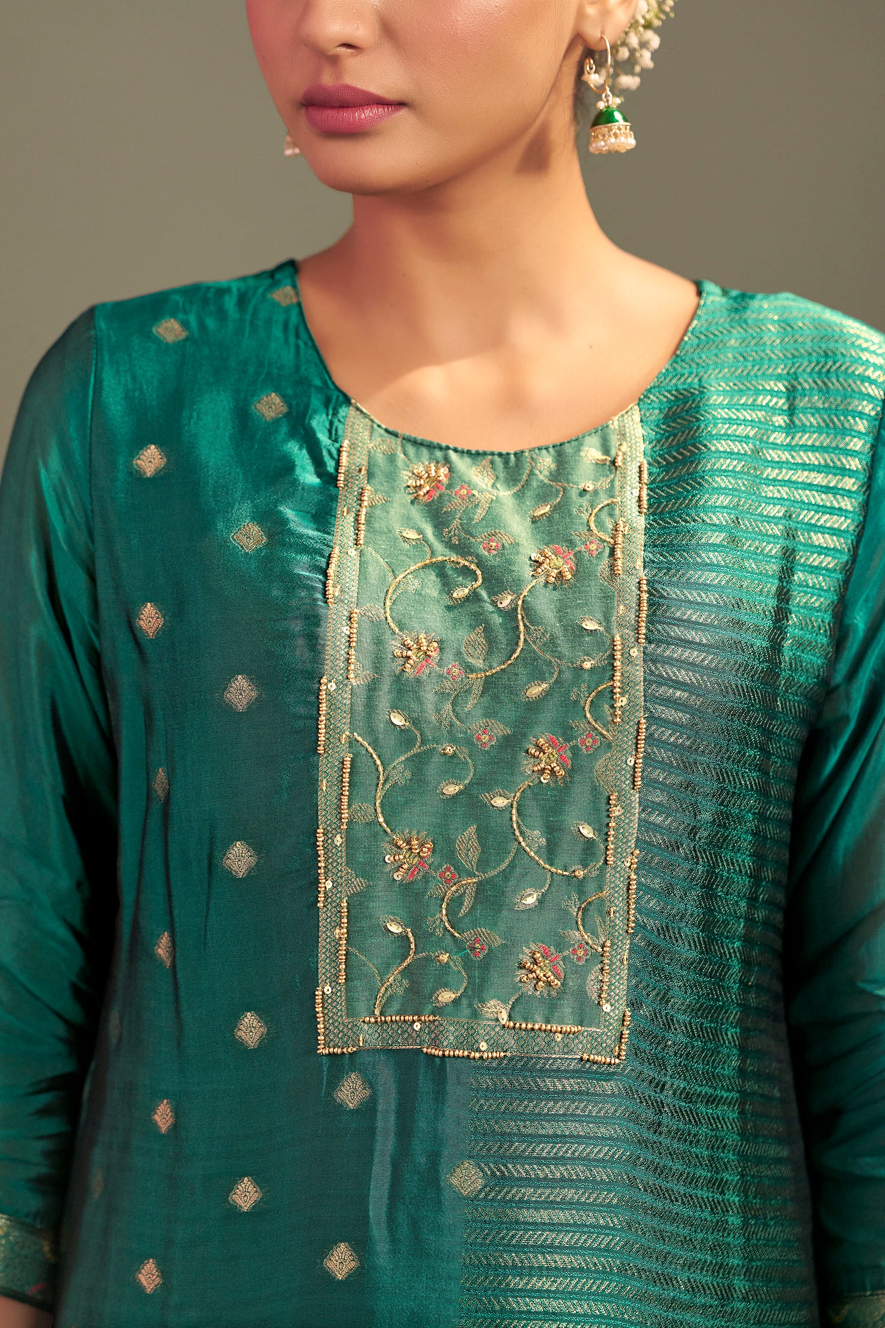 Yarn Dyed Viscose Kurta Set