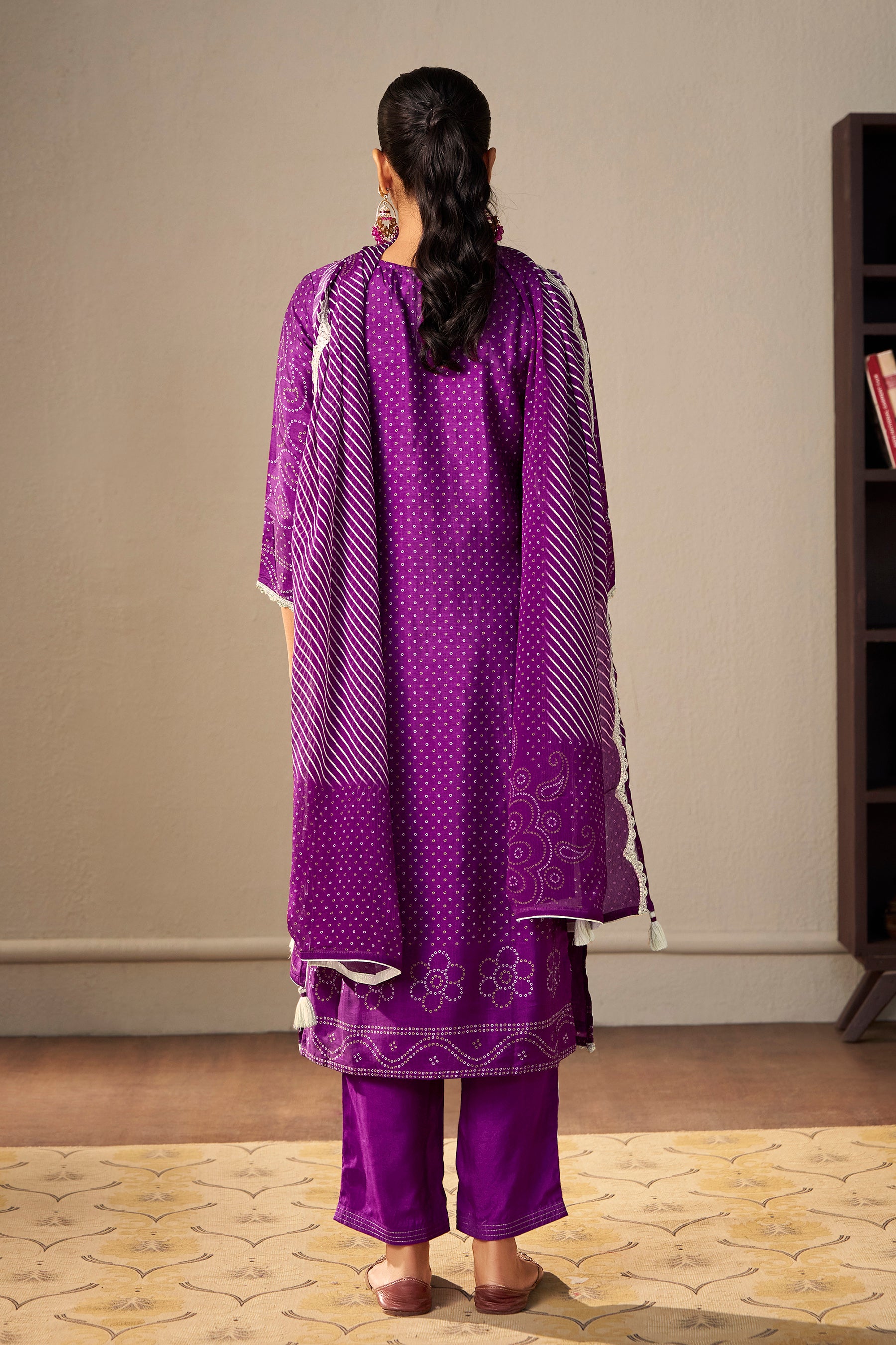 Bandhani Digital Print Kurta Set