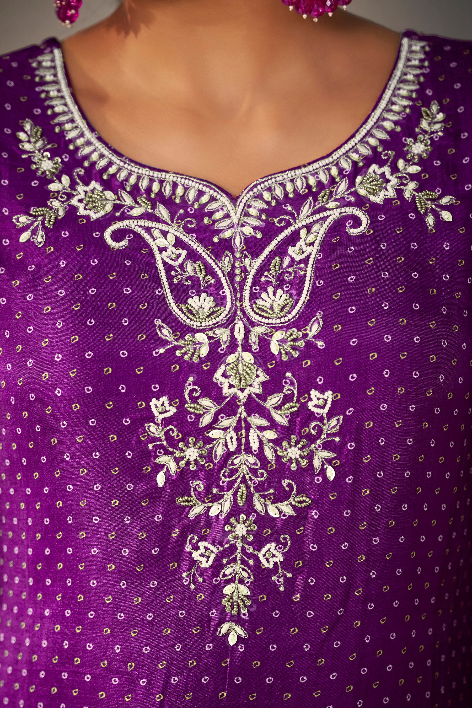 Bandhani Digital Print Kurta Set