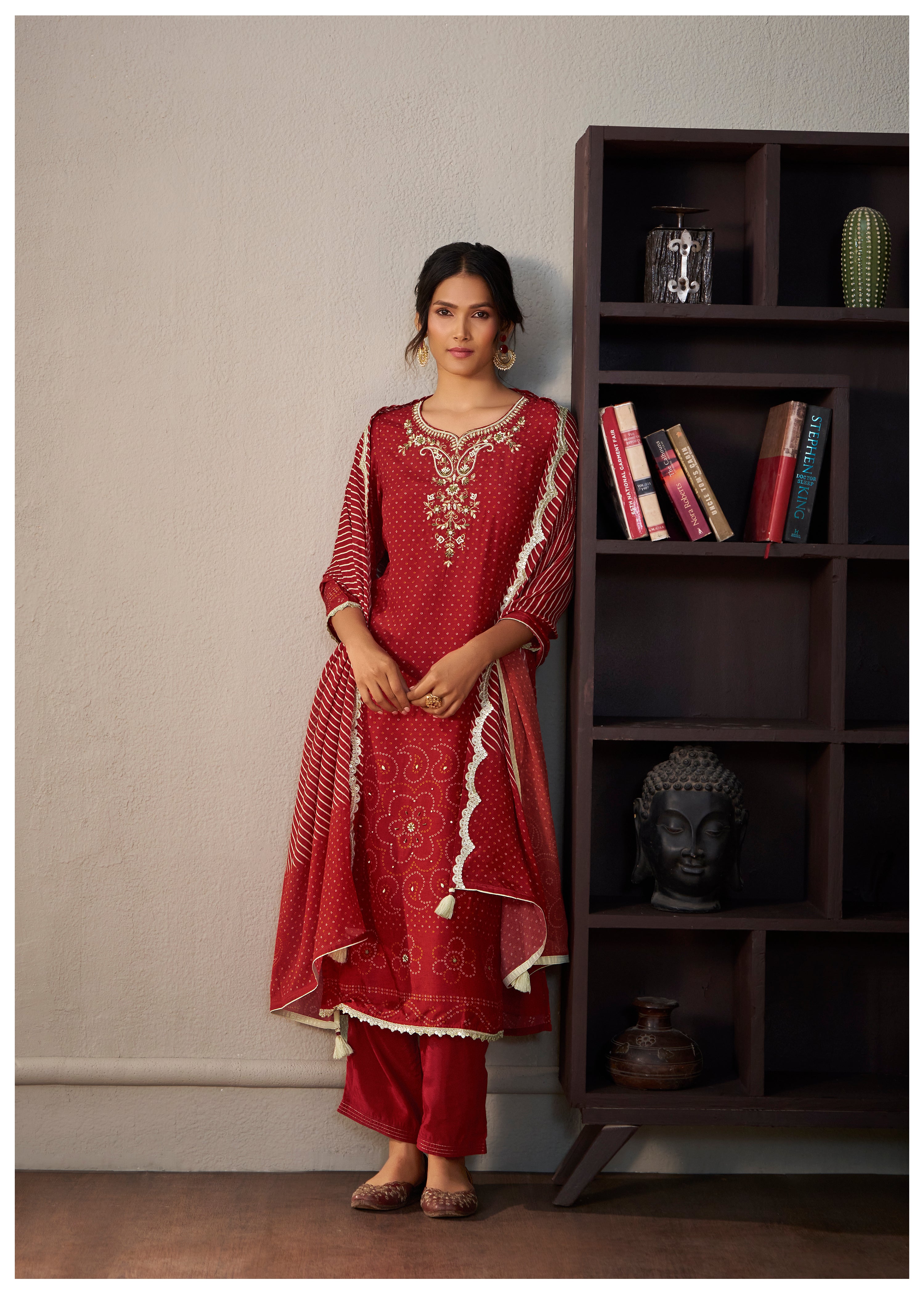 Bandhani Digital Print Kurta Set