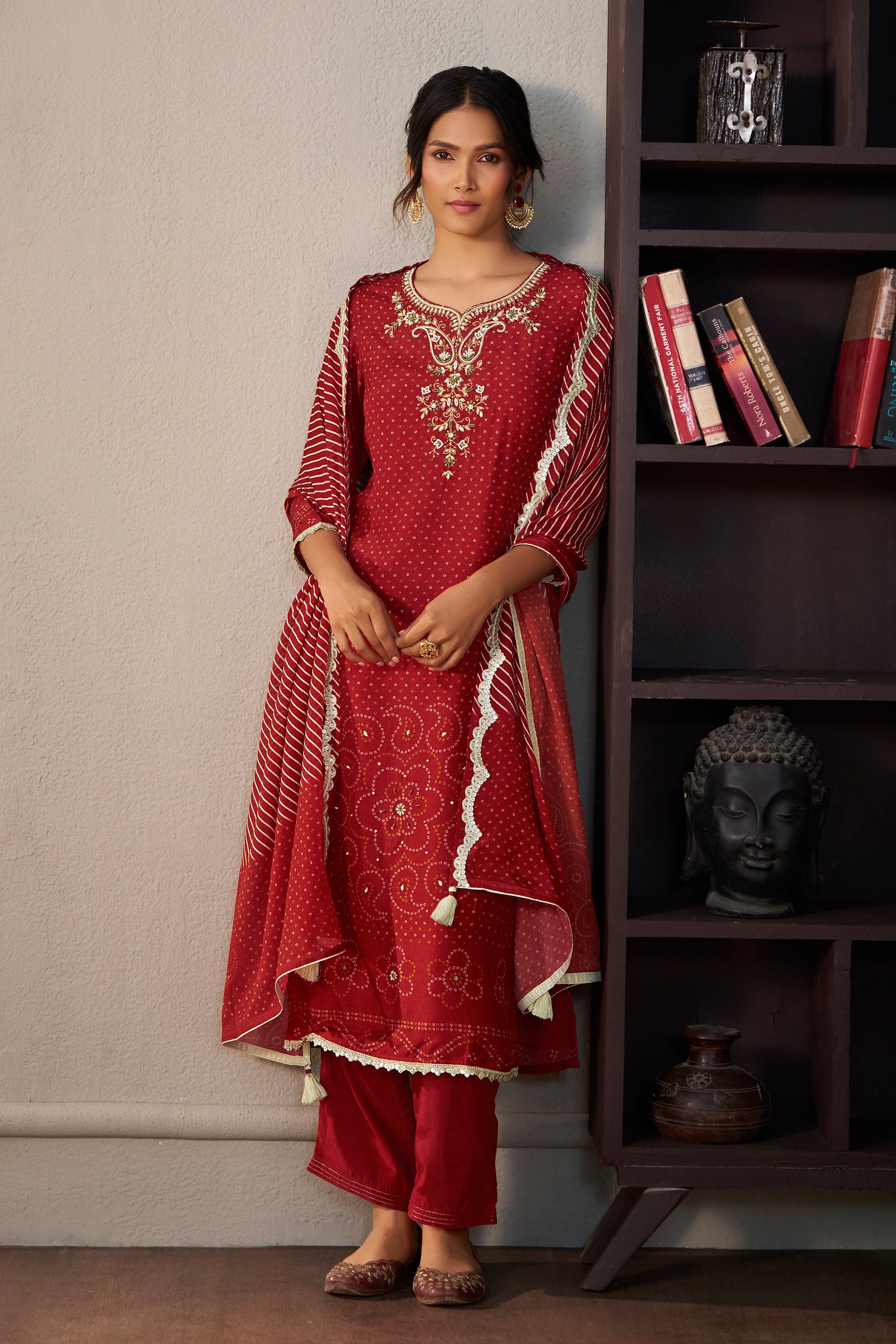 Bandhani Digital Print Kurta Set