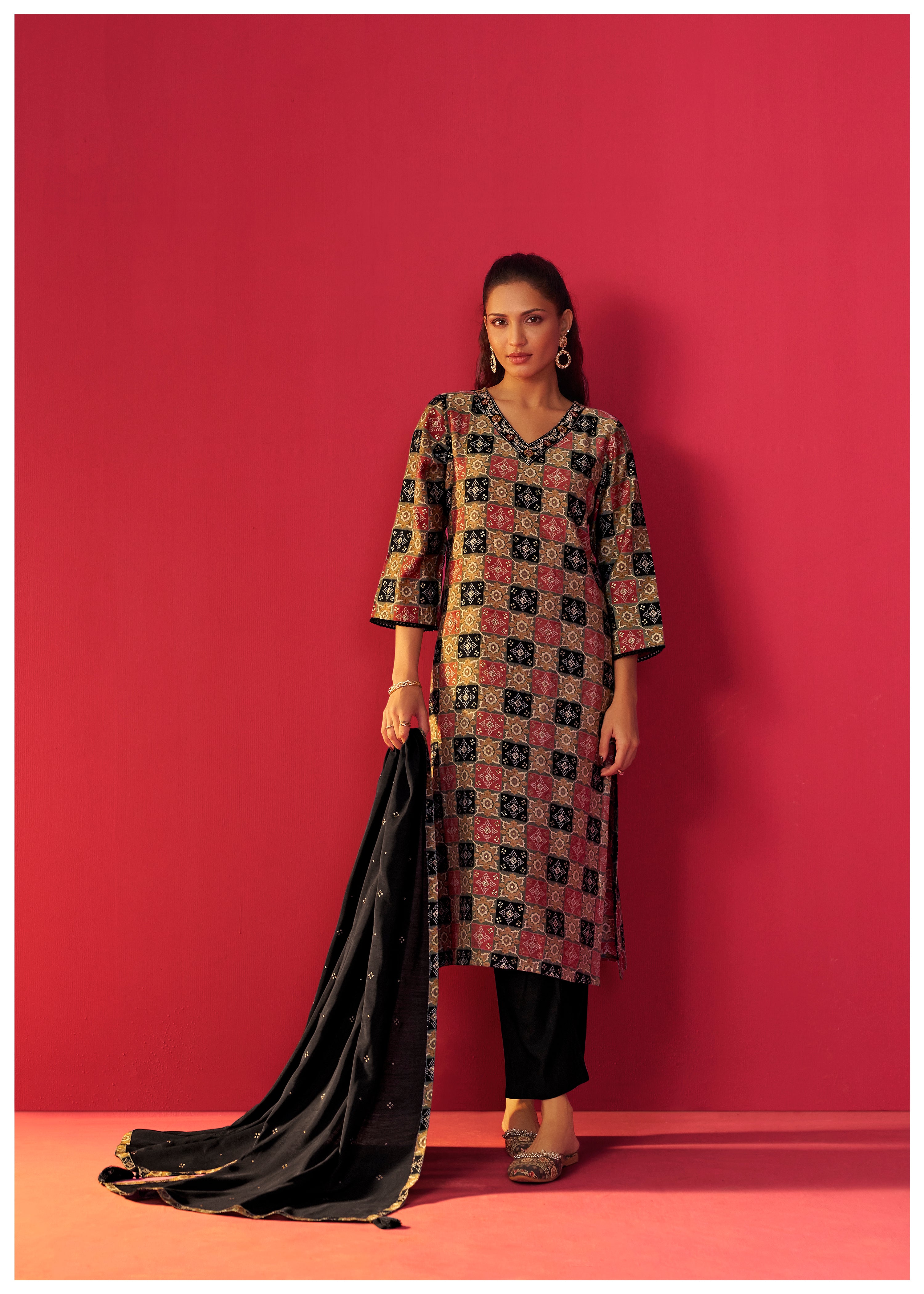 Viscose Digital Print Kurta Set