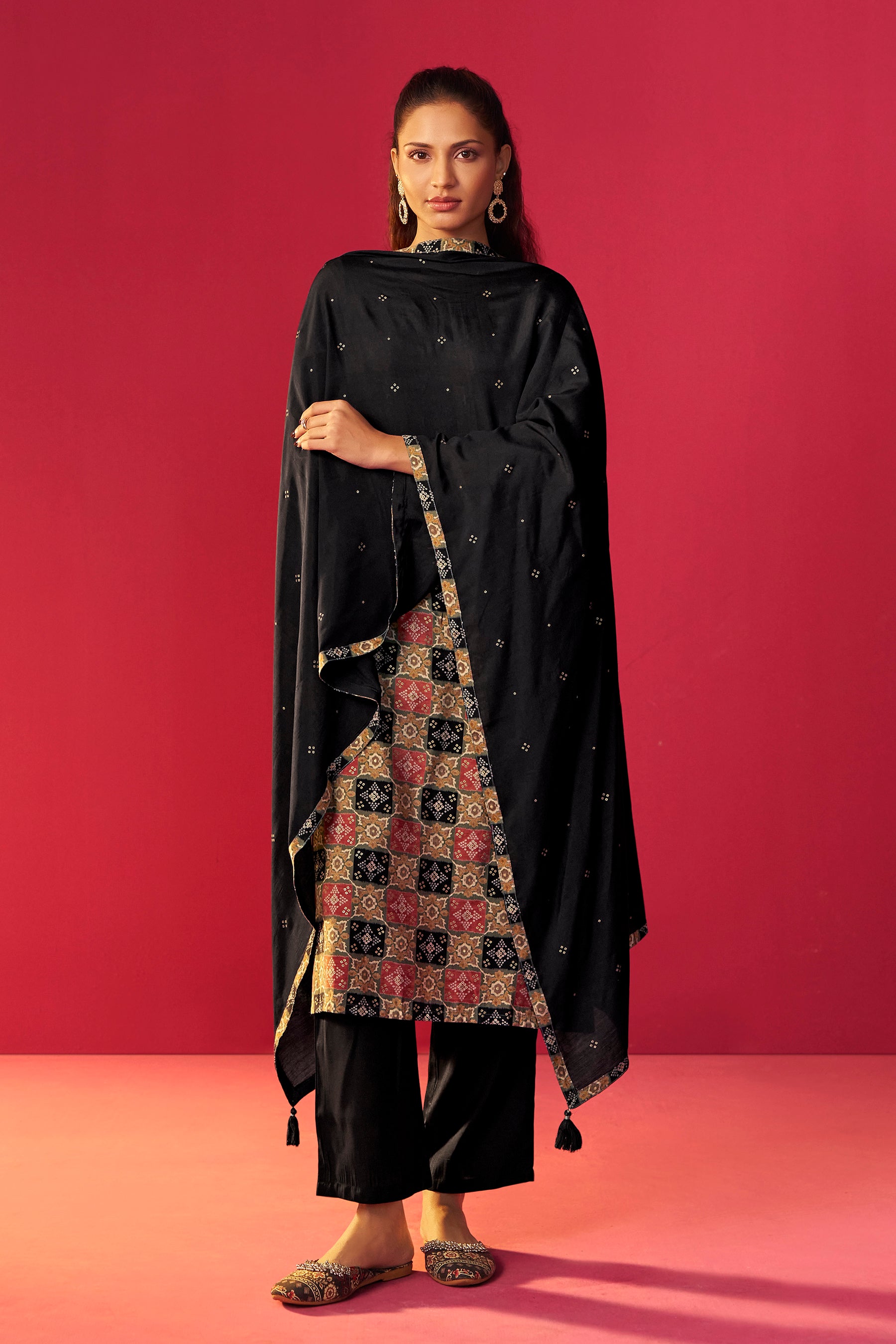 Viscose Digital Print Kurta Set