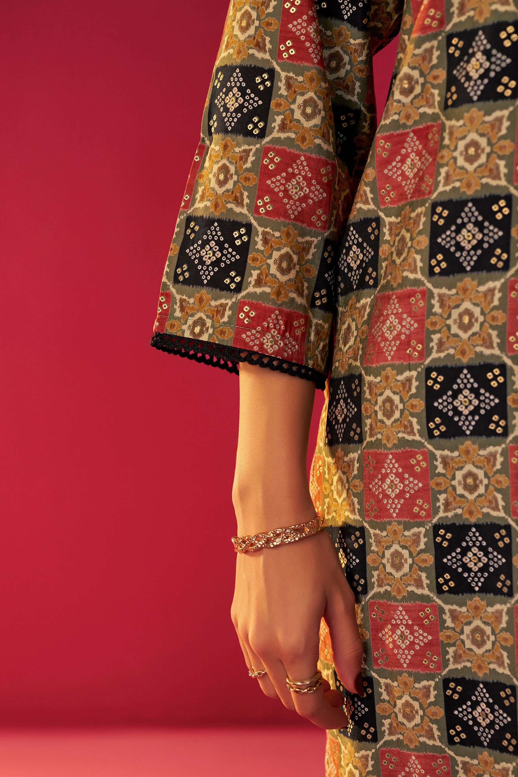 Viscose Digital Print Kurta Set