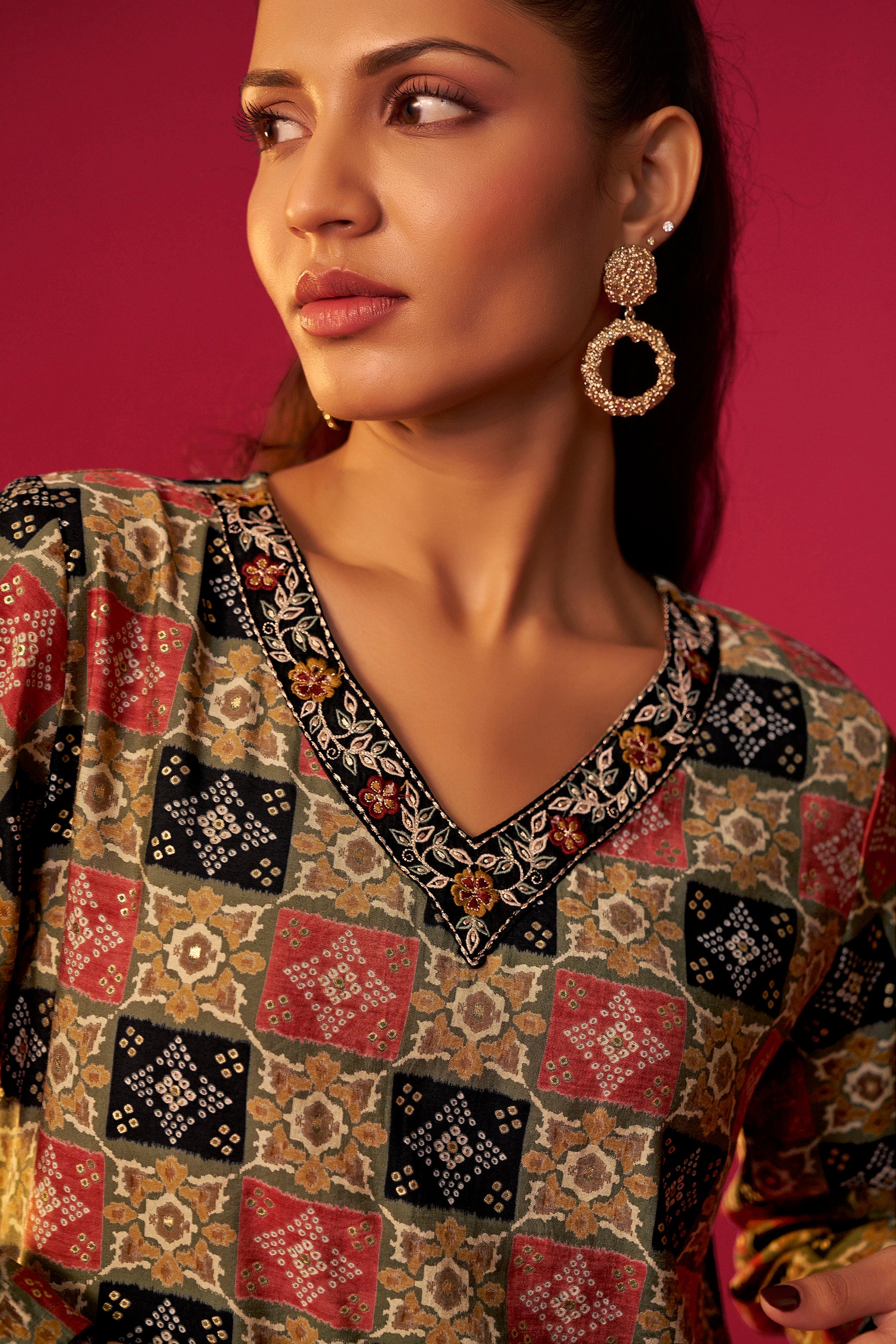 Viscose Digital Print Kurta Set