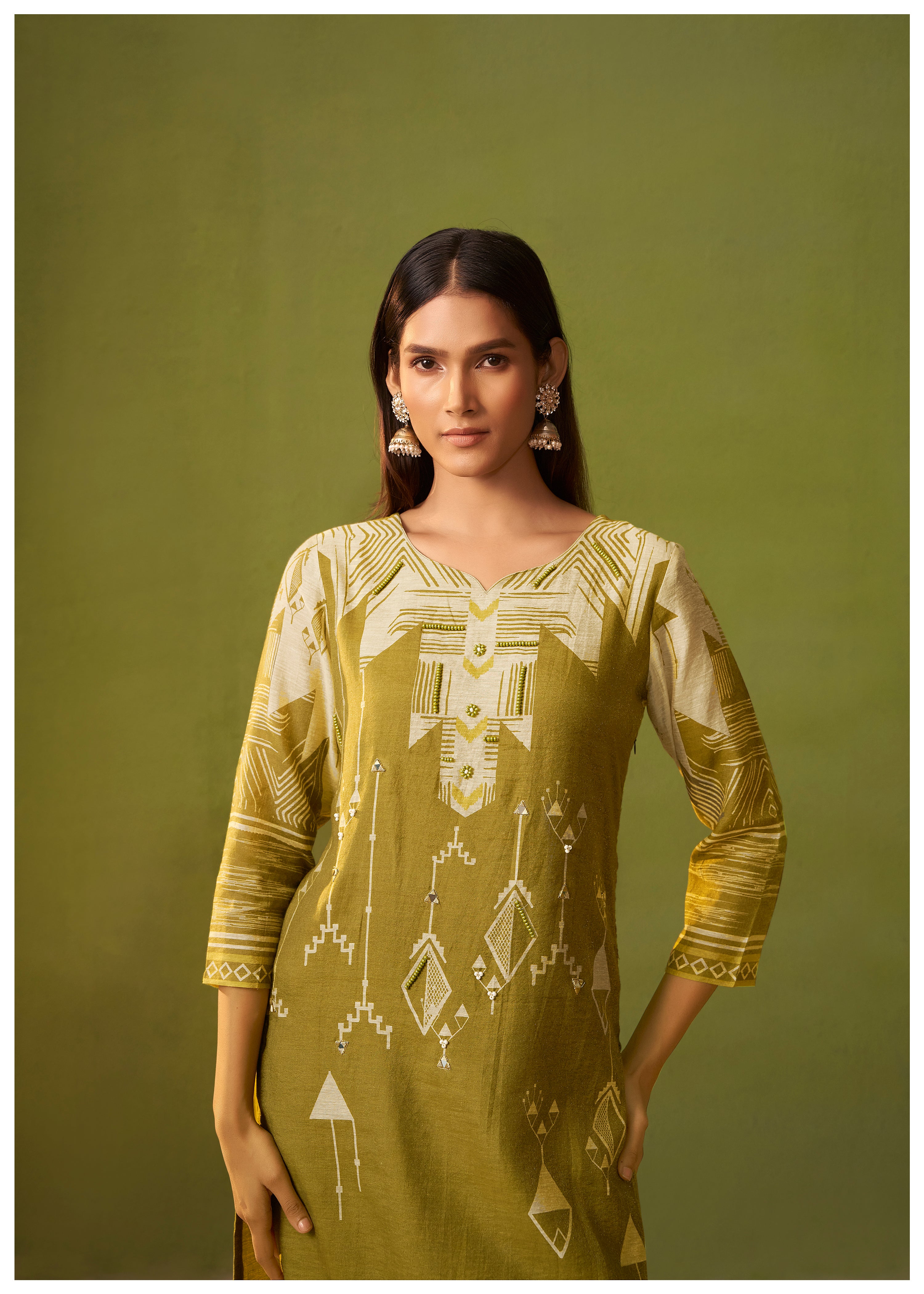 Shimmer Linen Digital Print Set