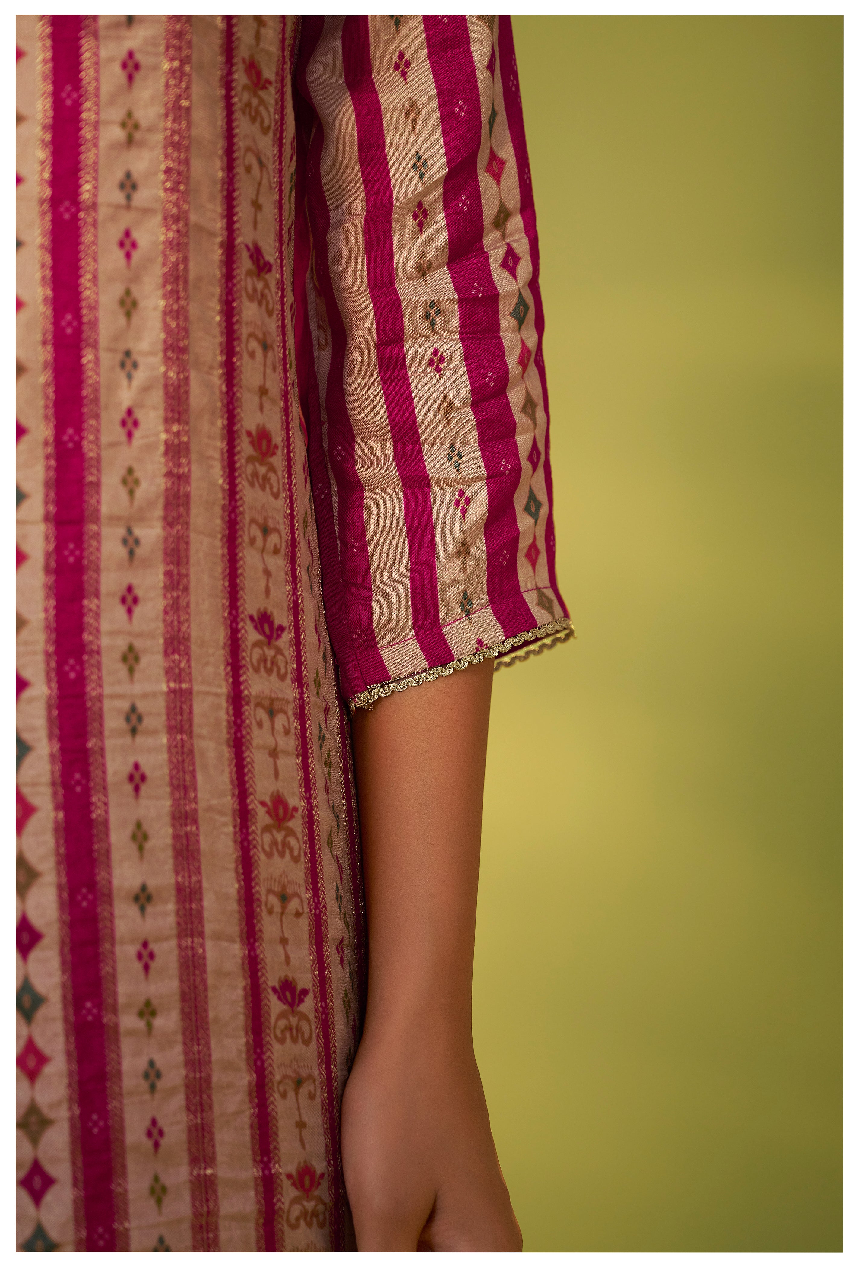 Position Print Russian Silk Kurta Set