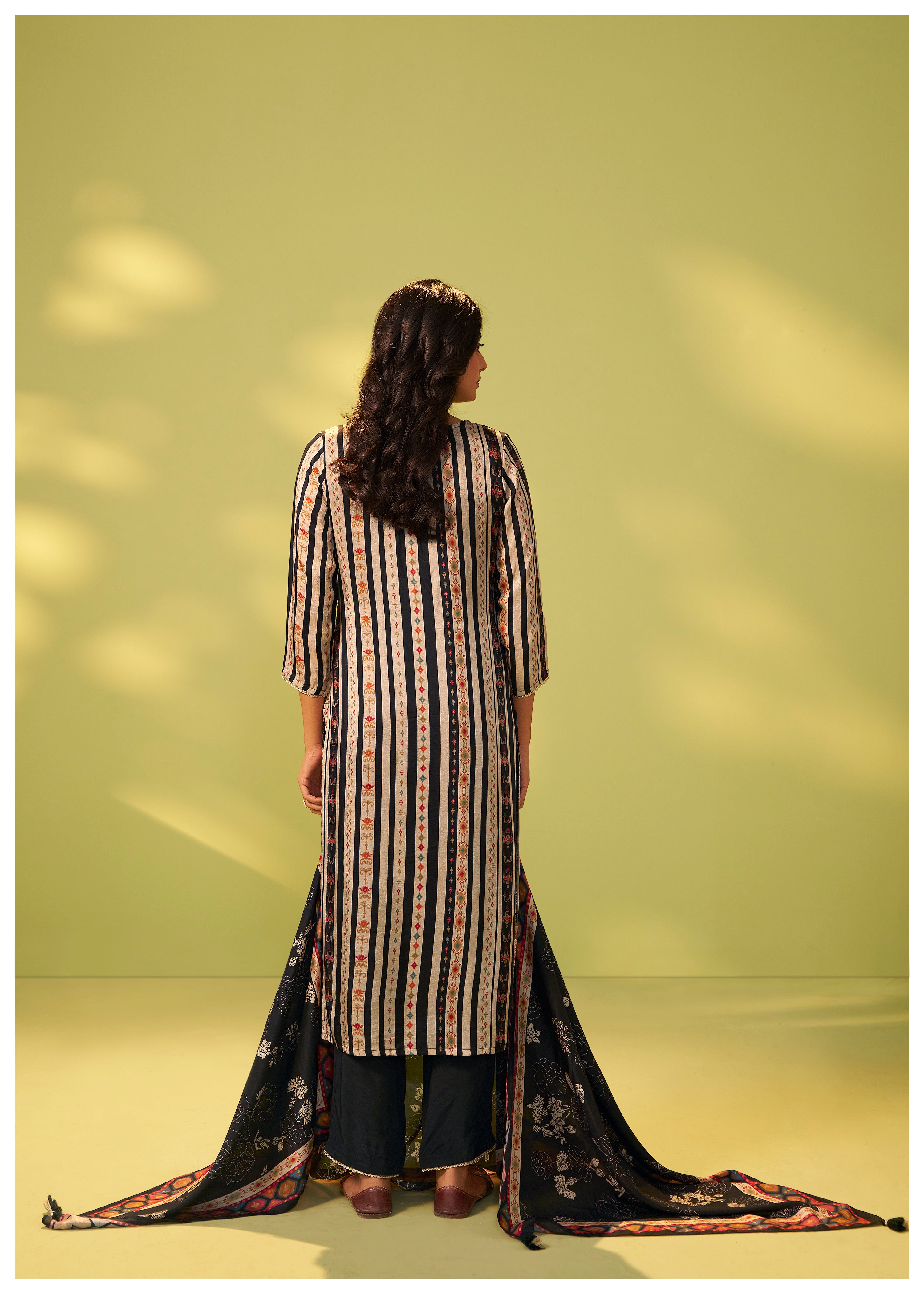 Position Print Russian Silk Kurta Set