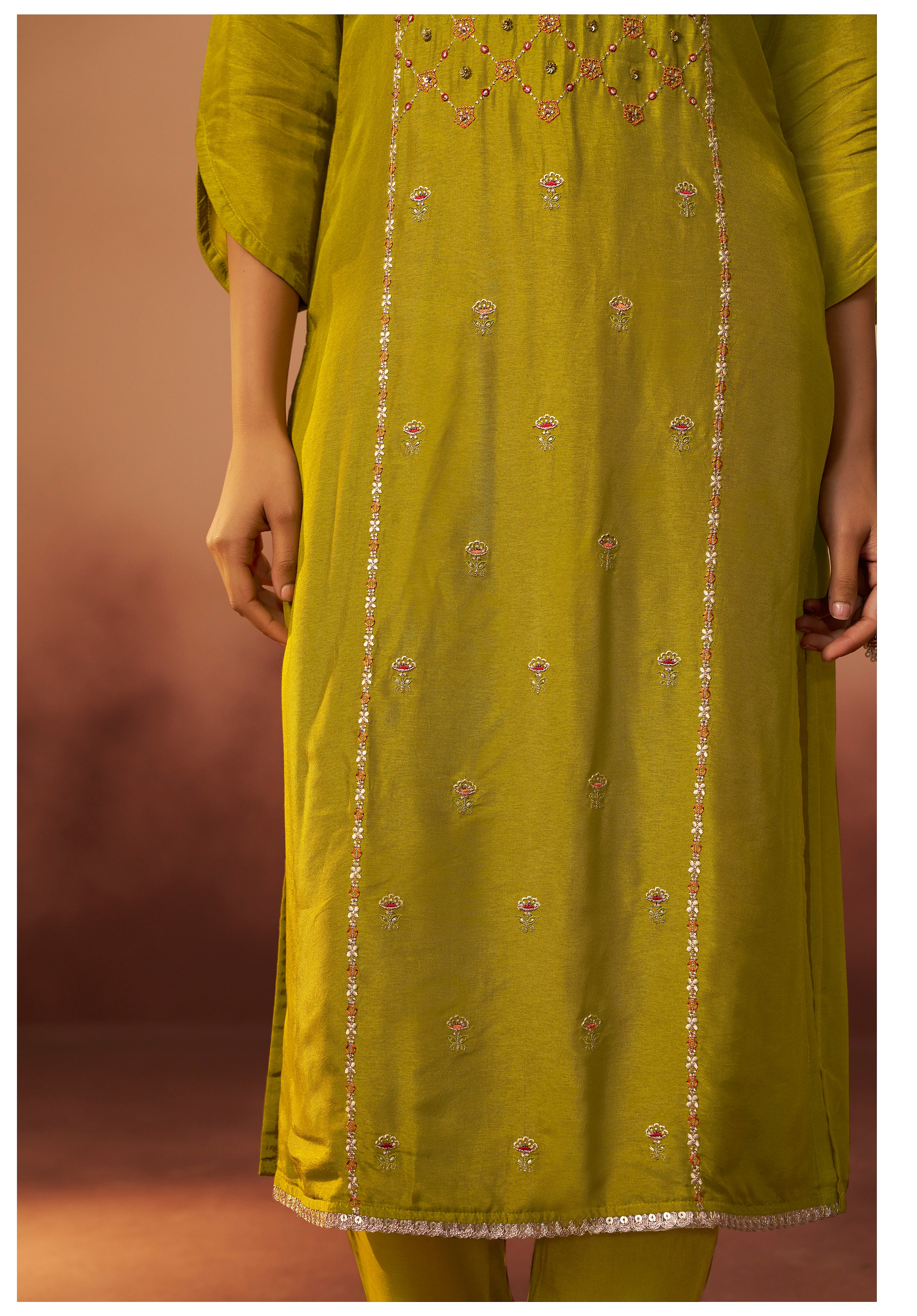 Digital Print Organza Jacquard Dupatta Set