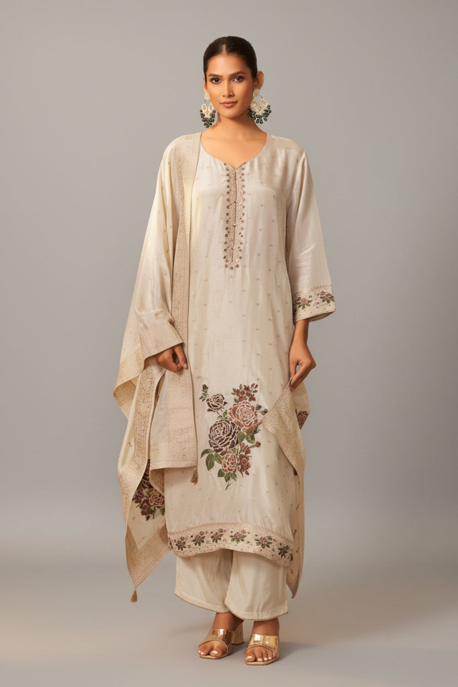 Russian Jacquard Set – Cream