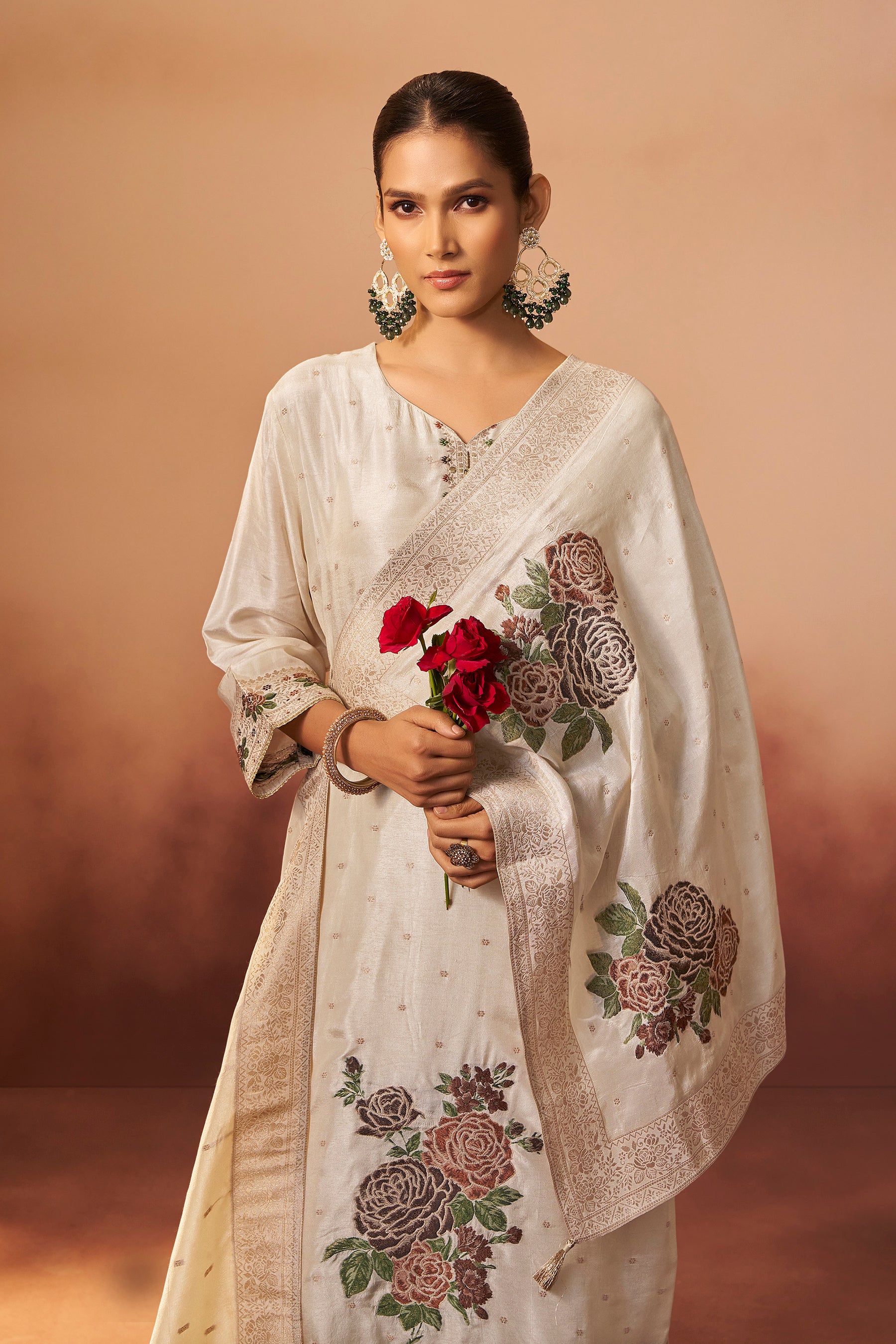 Russian Jacquard Set – Cream