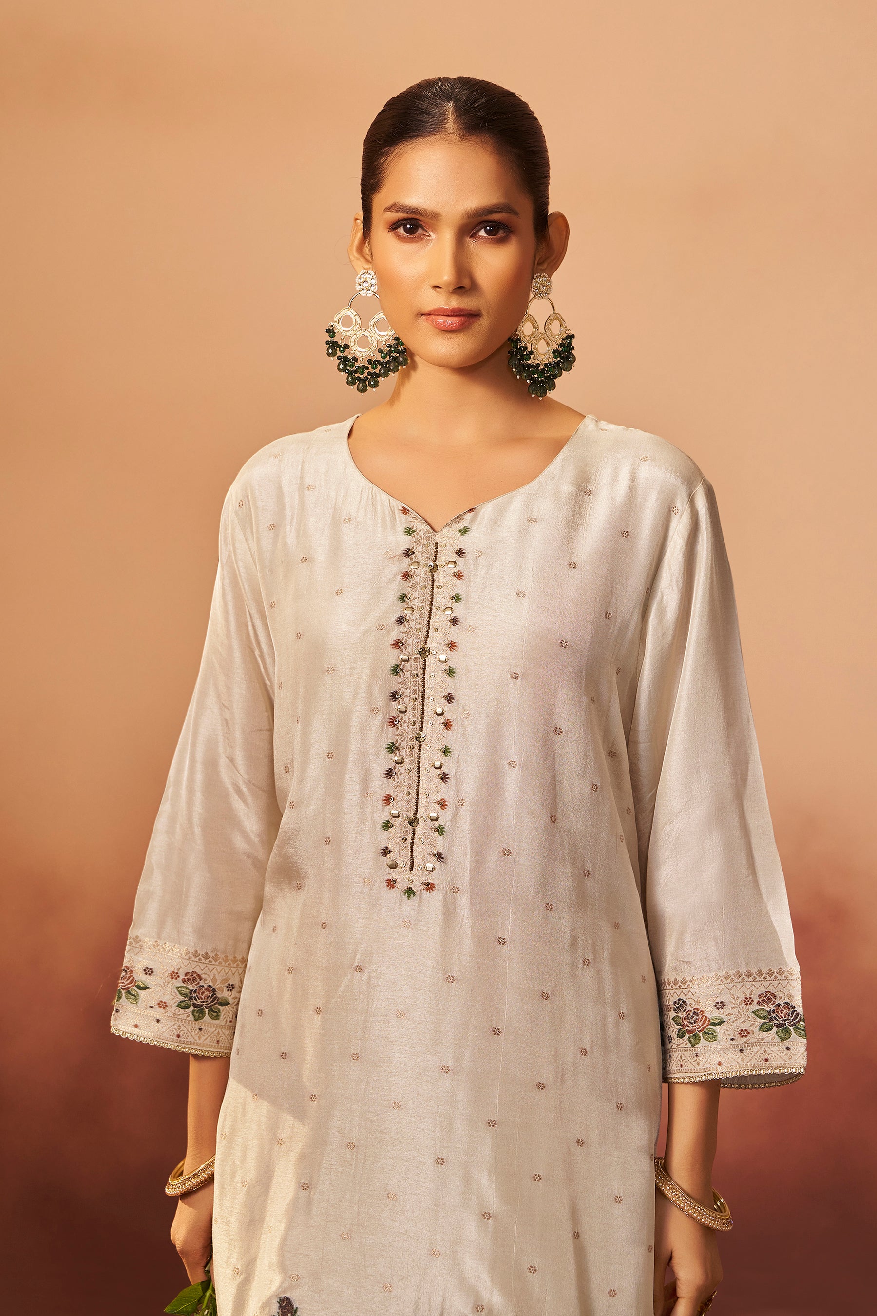 Russian Jacquard Set – Cream