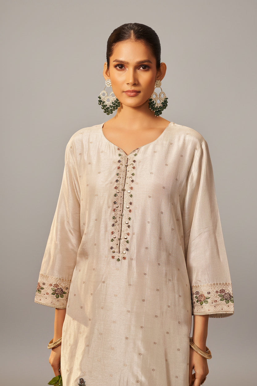 Russian Jacquard Set – Cream