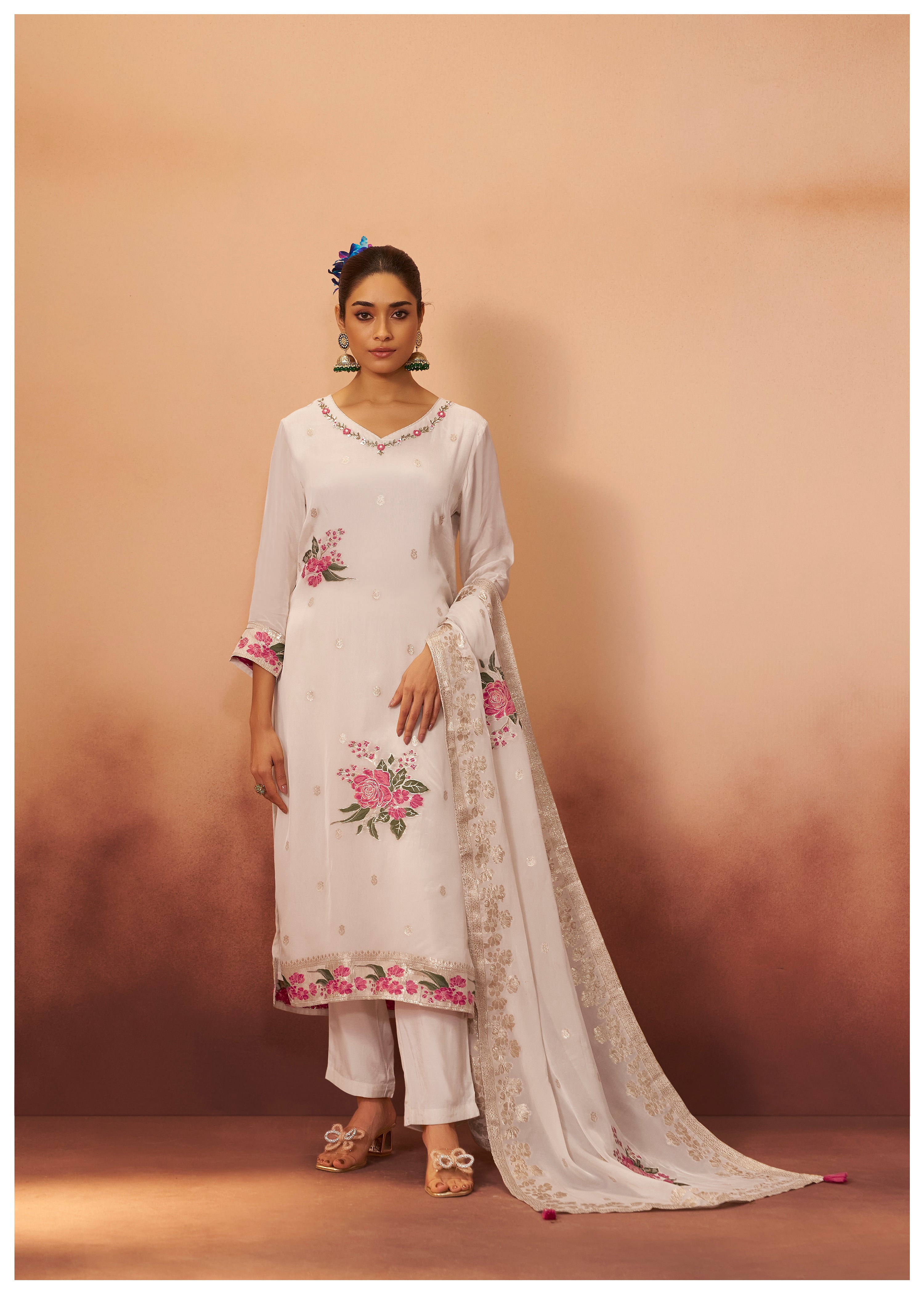 Organza Kurta Set