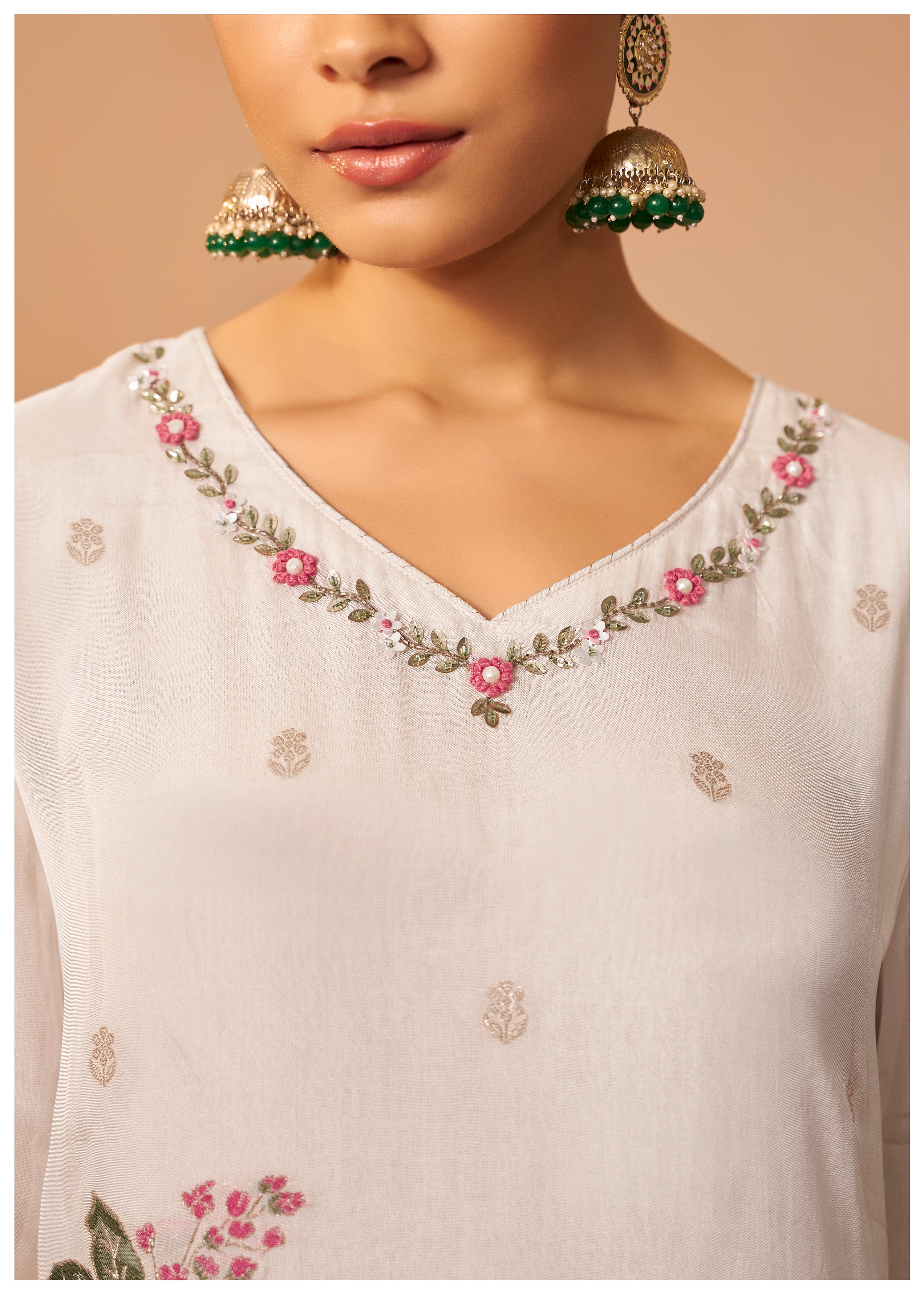Organza Kurta Set