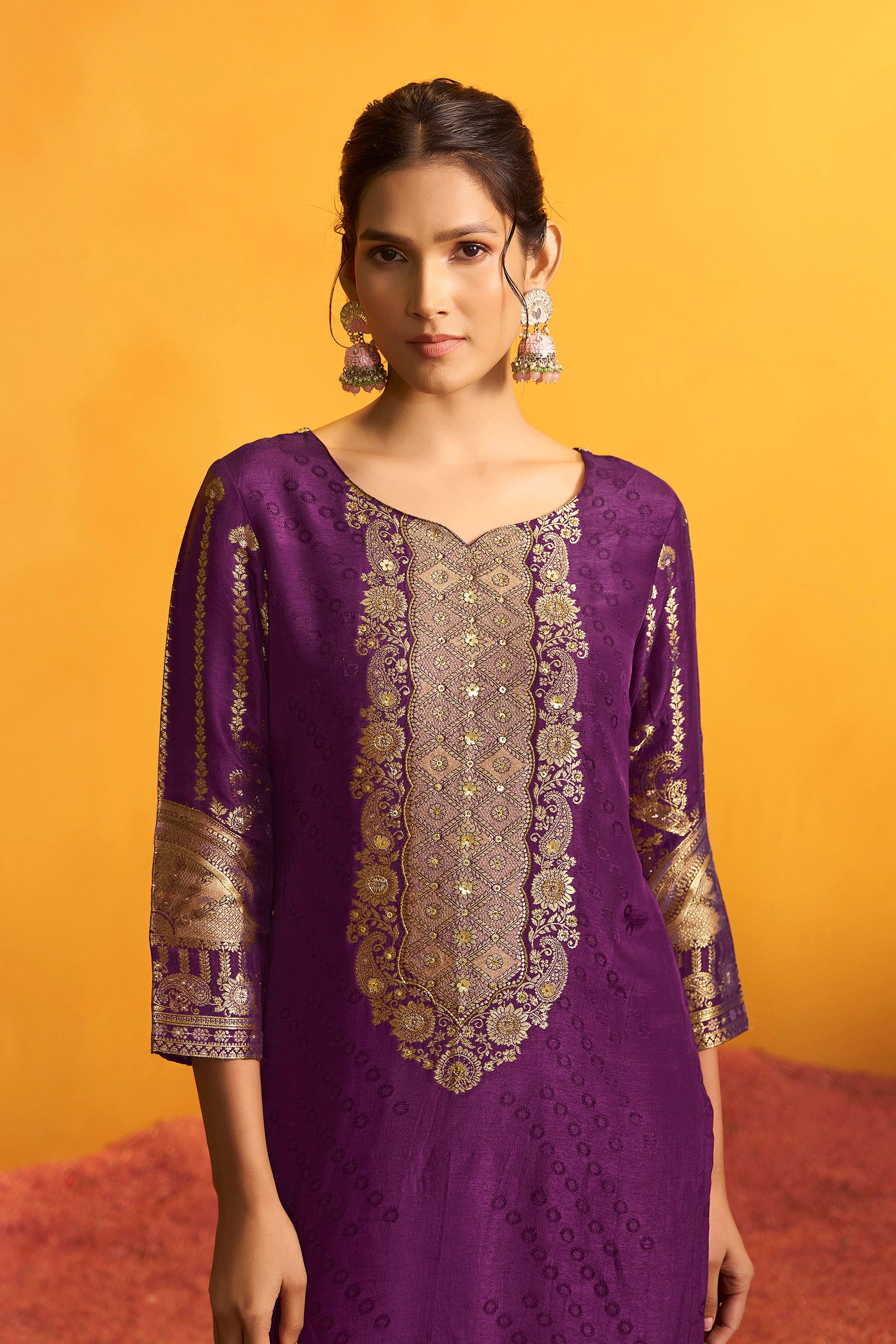 Russian Jacquard Set – Wine