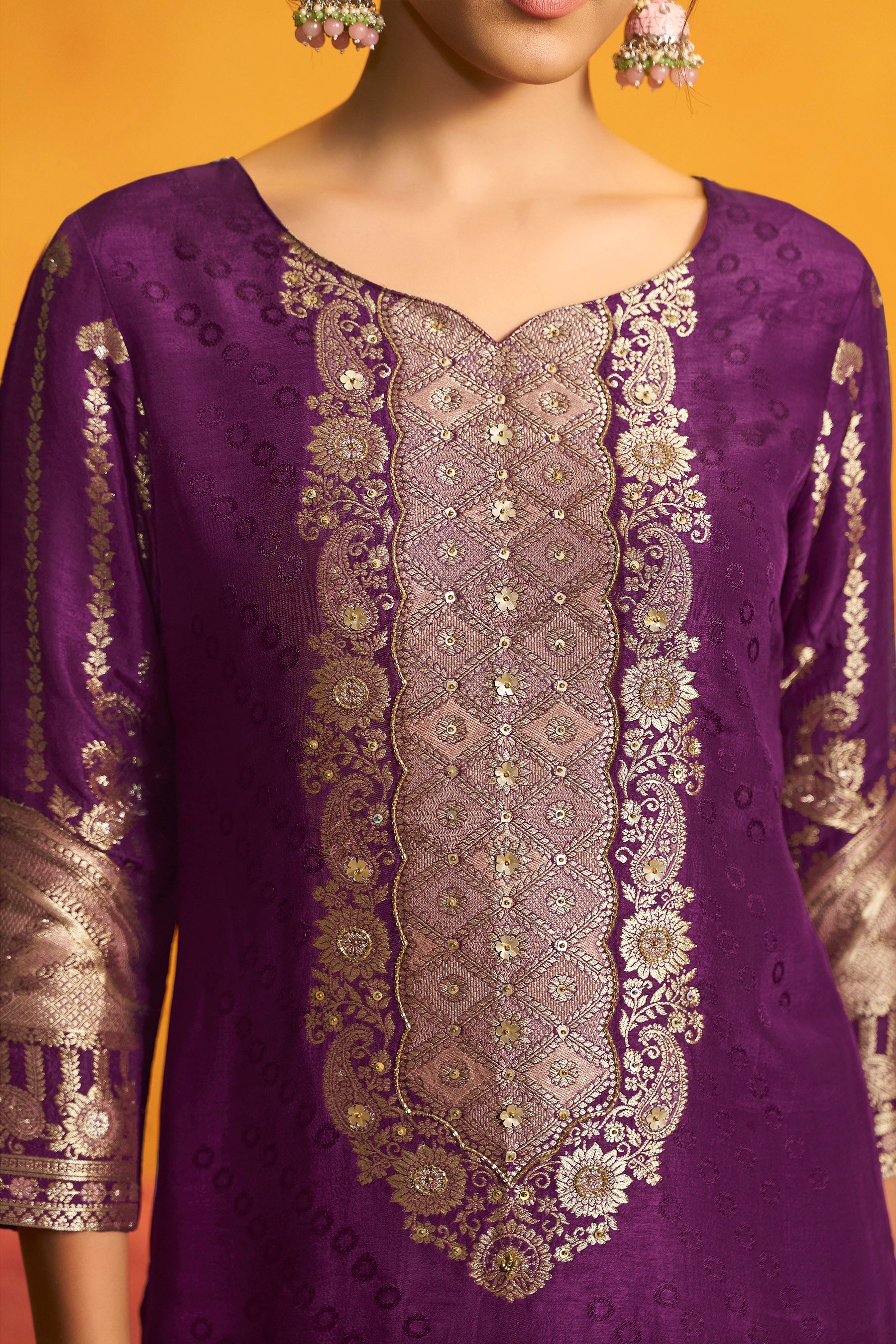 Russian Jacquard Set – Wine