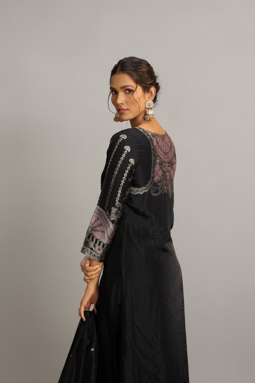 Russian Jacquard Set – Black