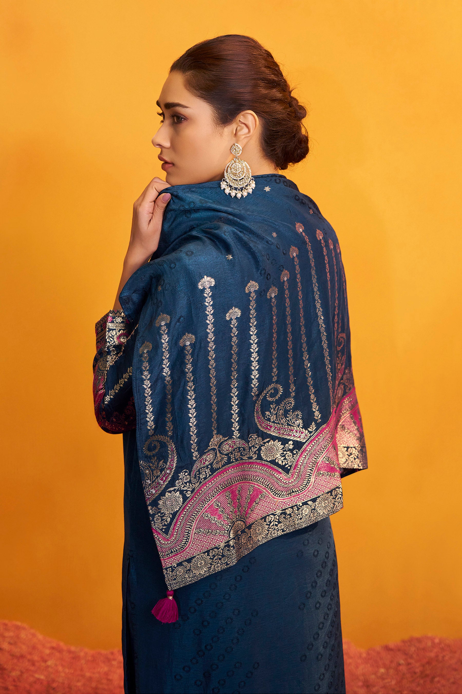 Russian Jacquard Set – Blue