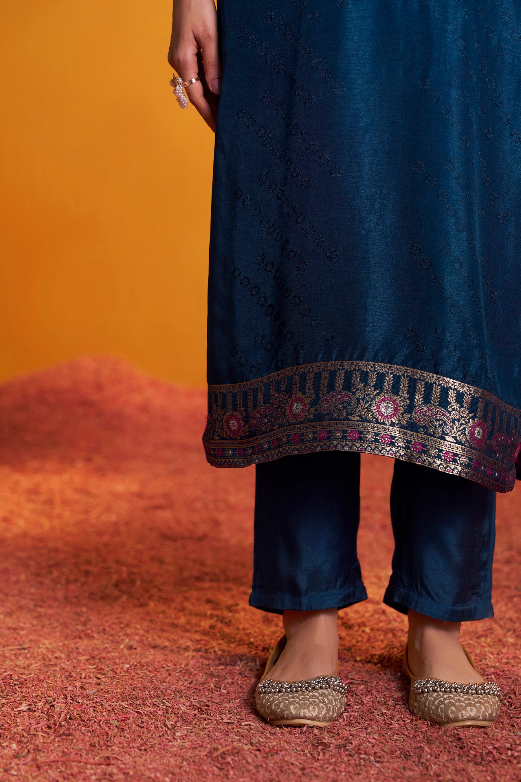 Russian Jacquard Set – Blue