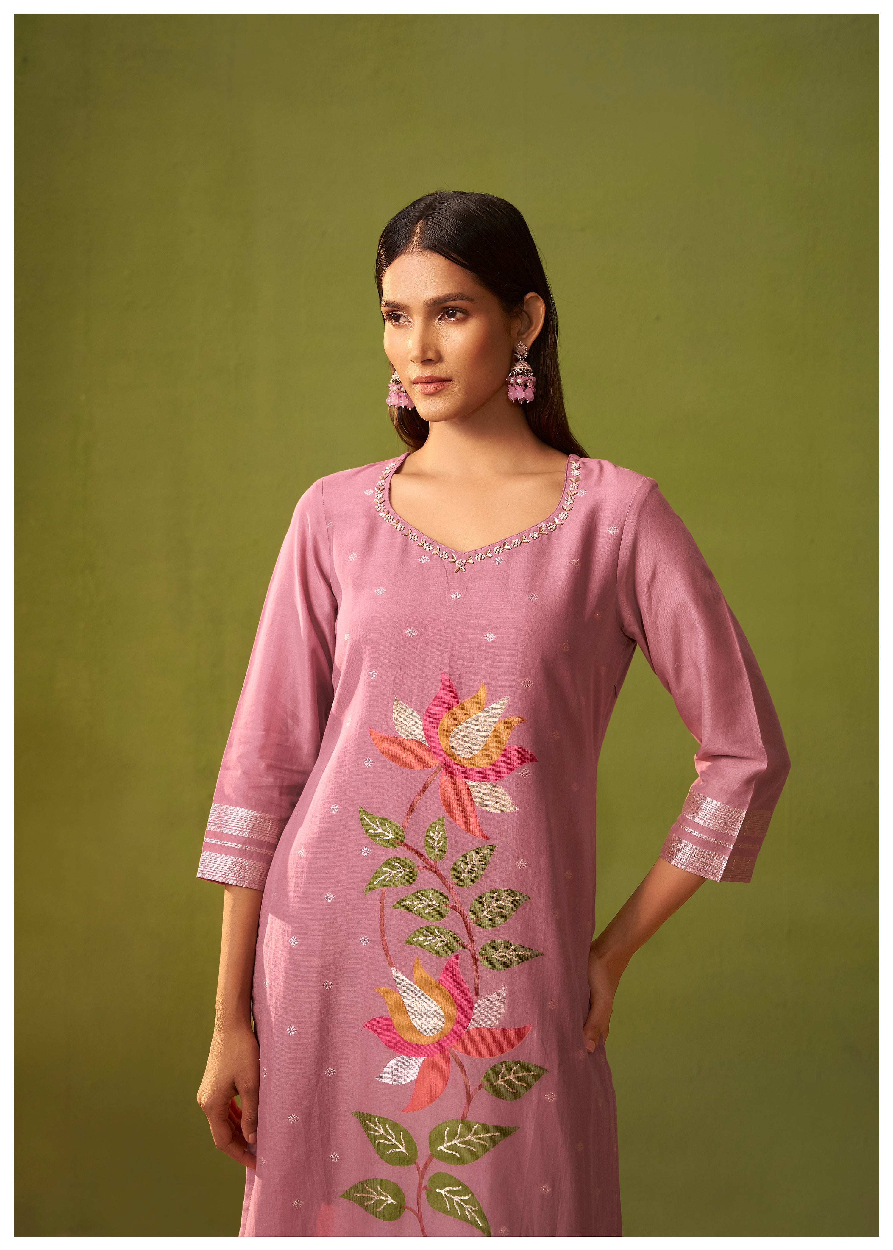 Chanderi Jacquard Set