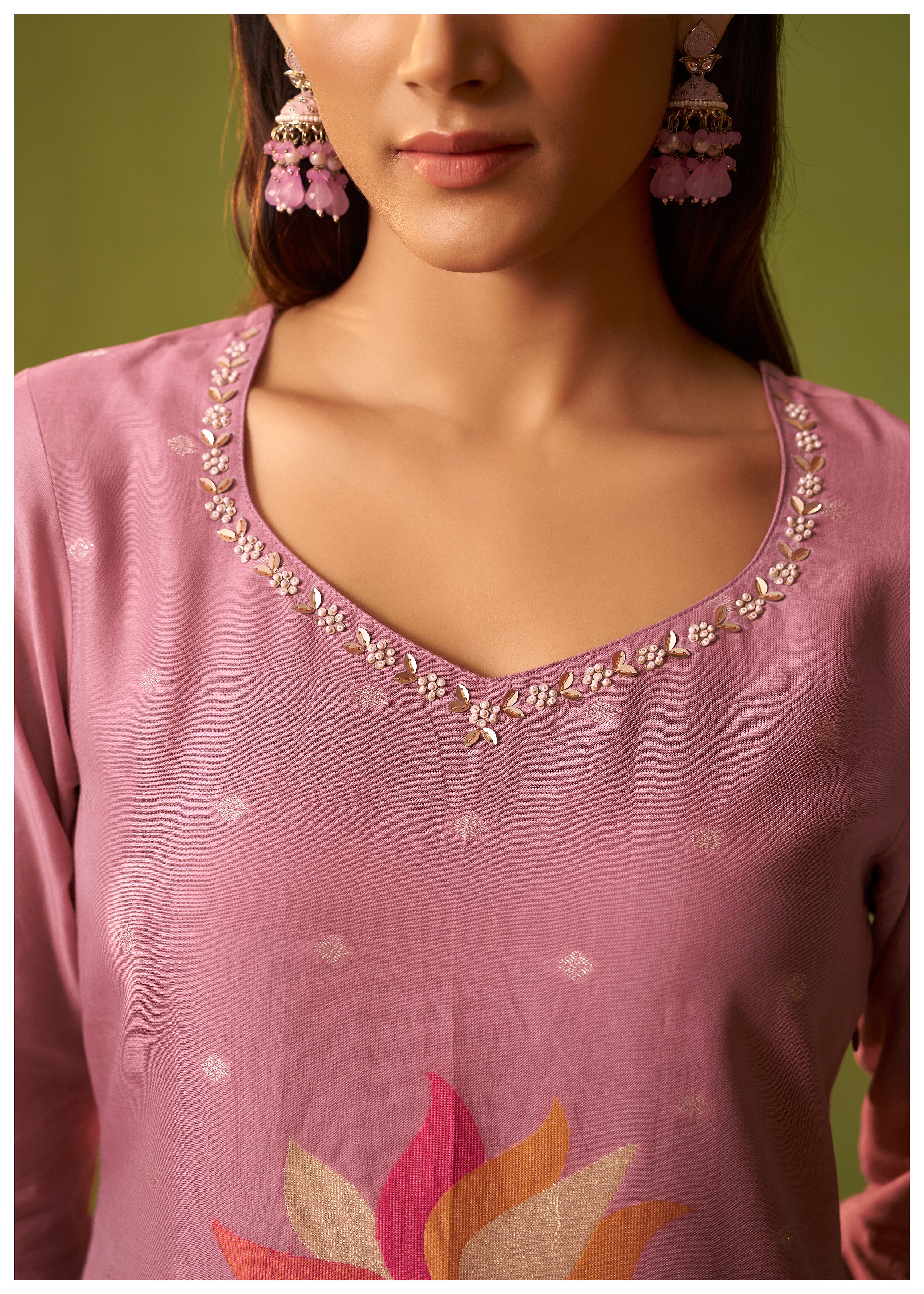 Chanderi Jacquard Set