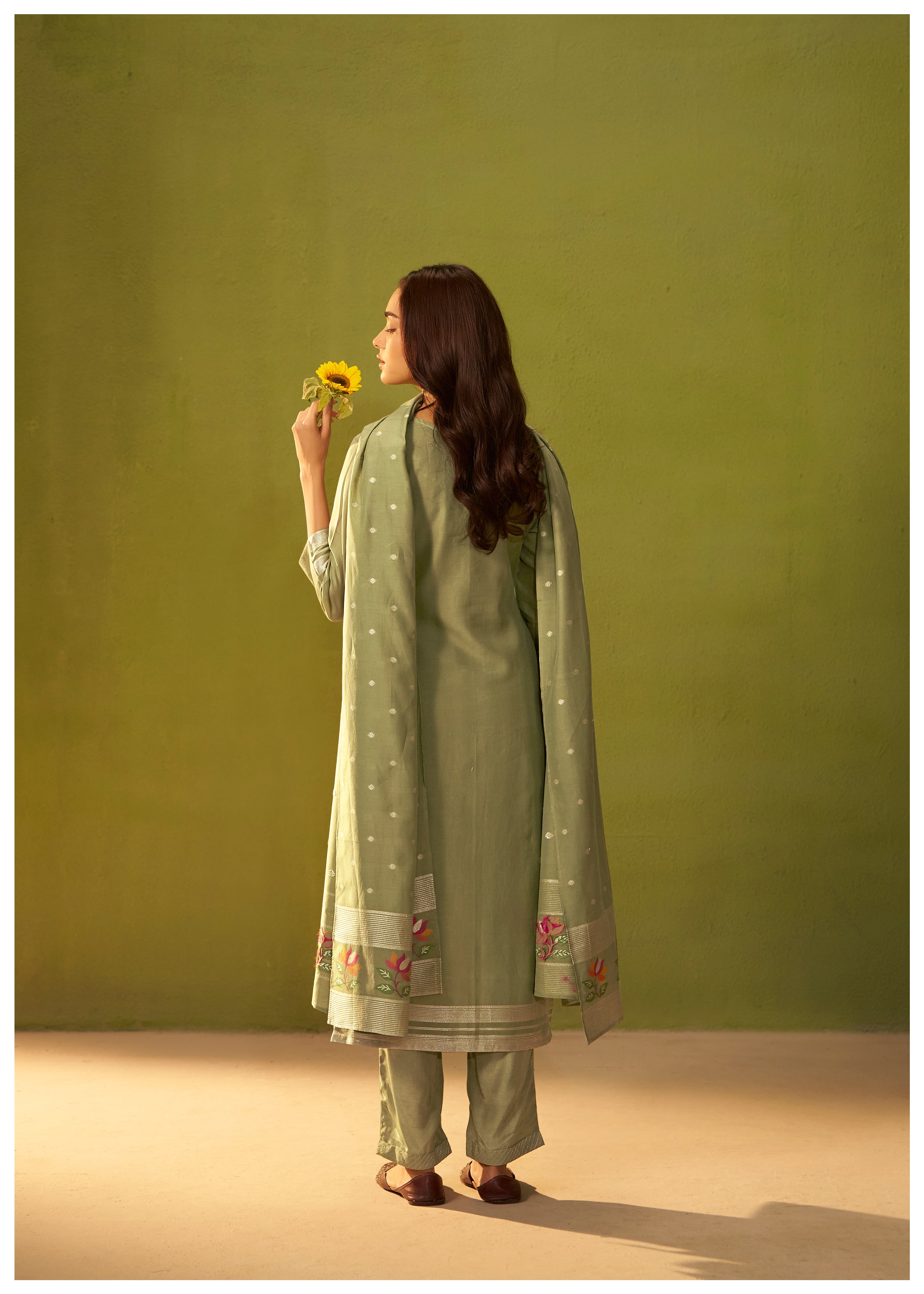 Chanderi Jacquard Set