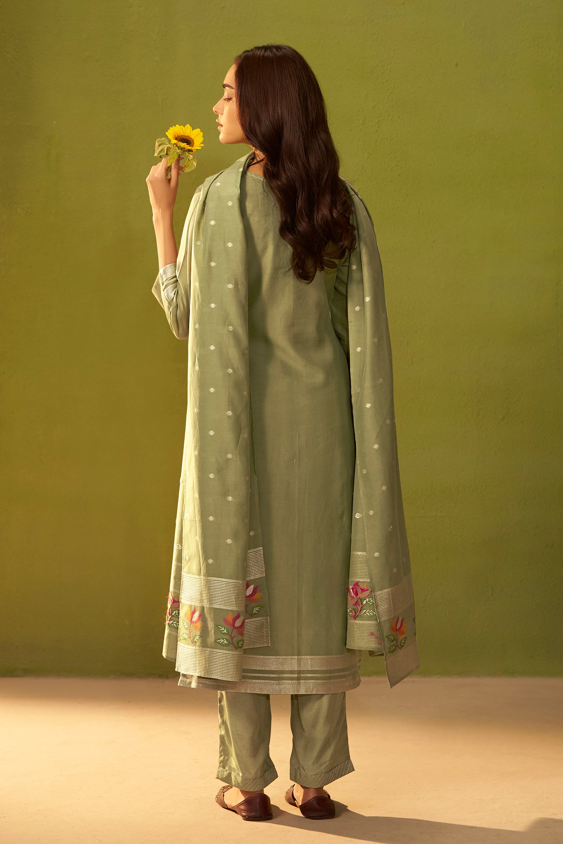 Chanderi Jacquard Set