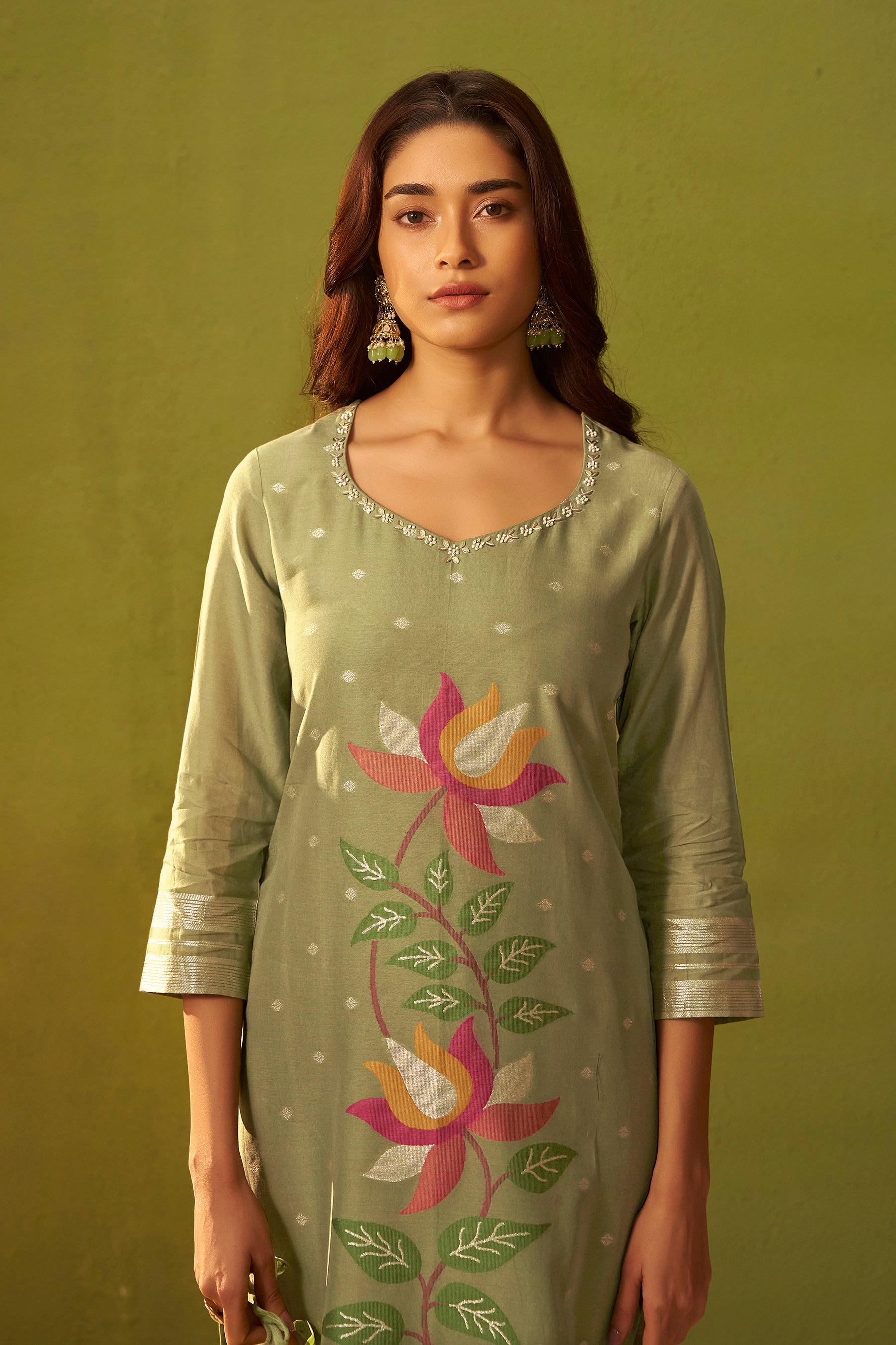 Chanderi Jacquard Set