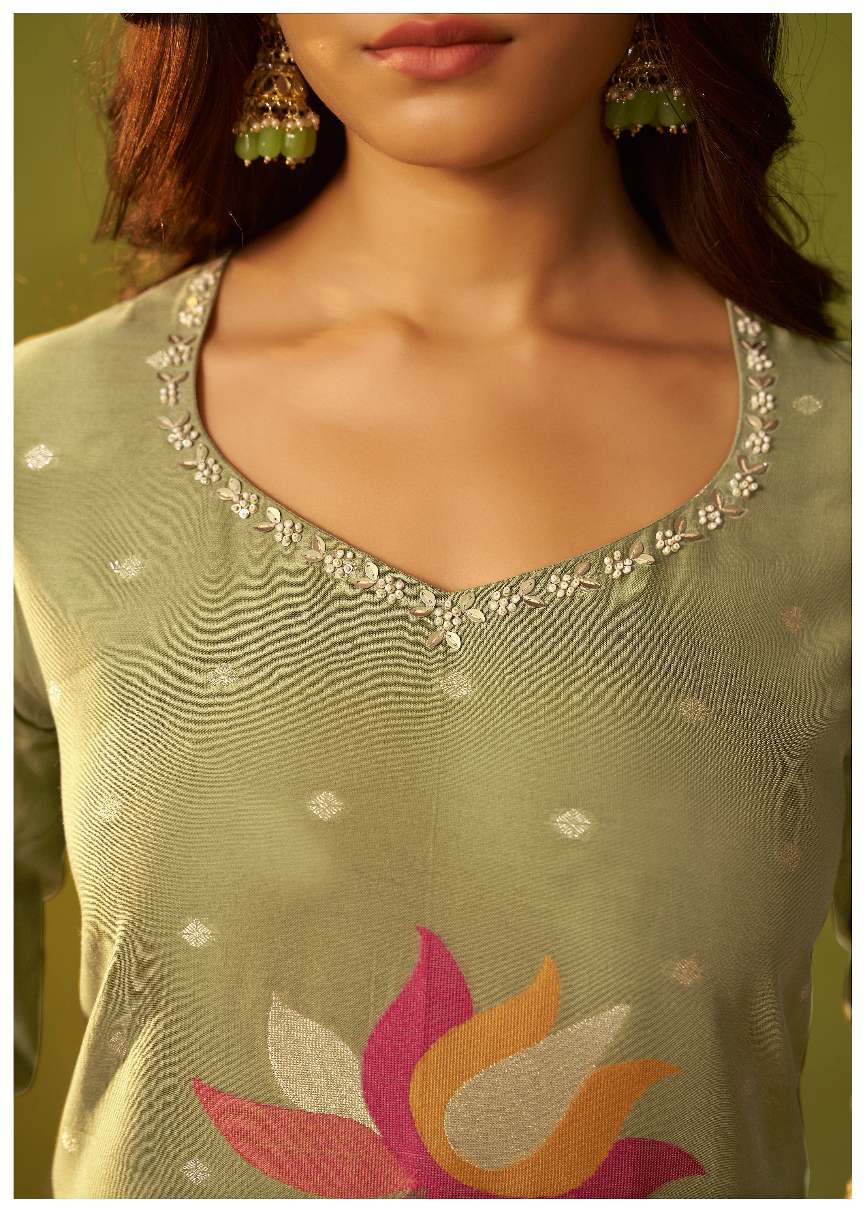 Chanderi Jacquard Set