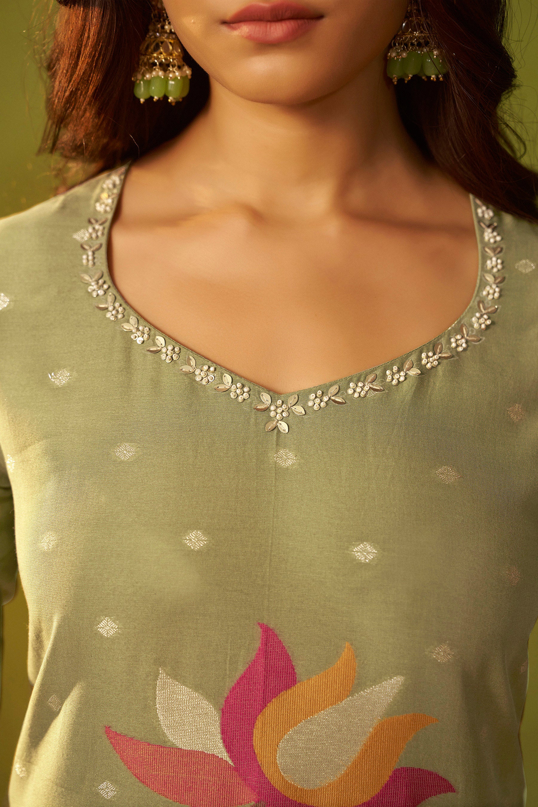 Chanderi Jacquard Set