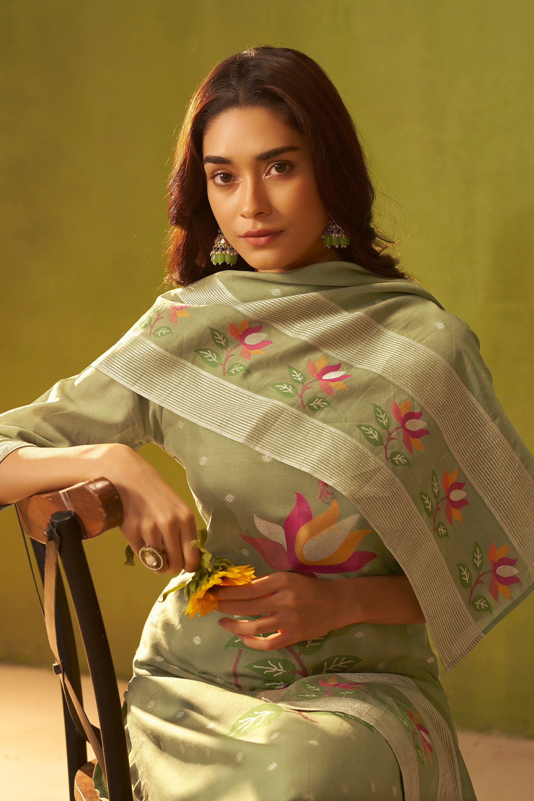 Chanderi Jacquard Set