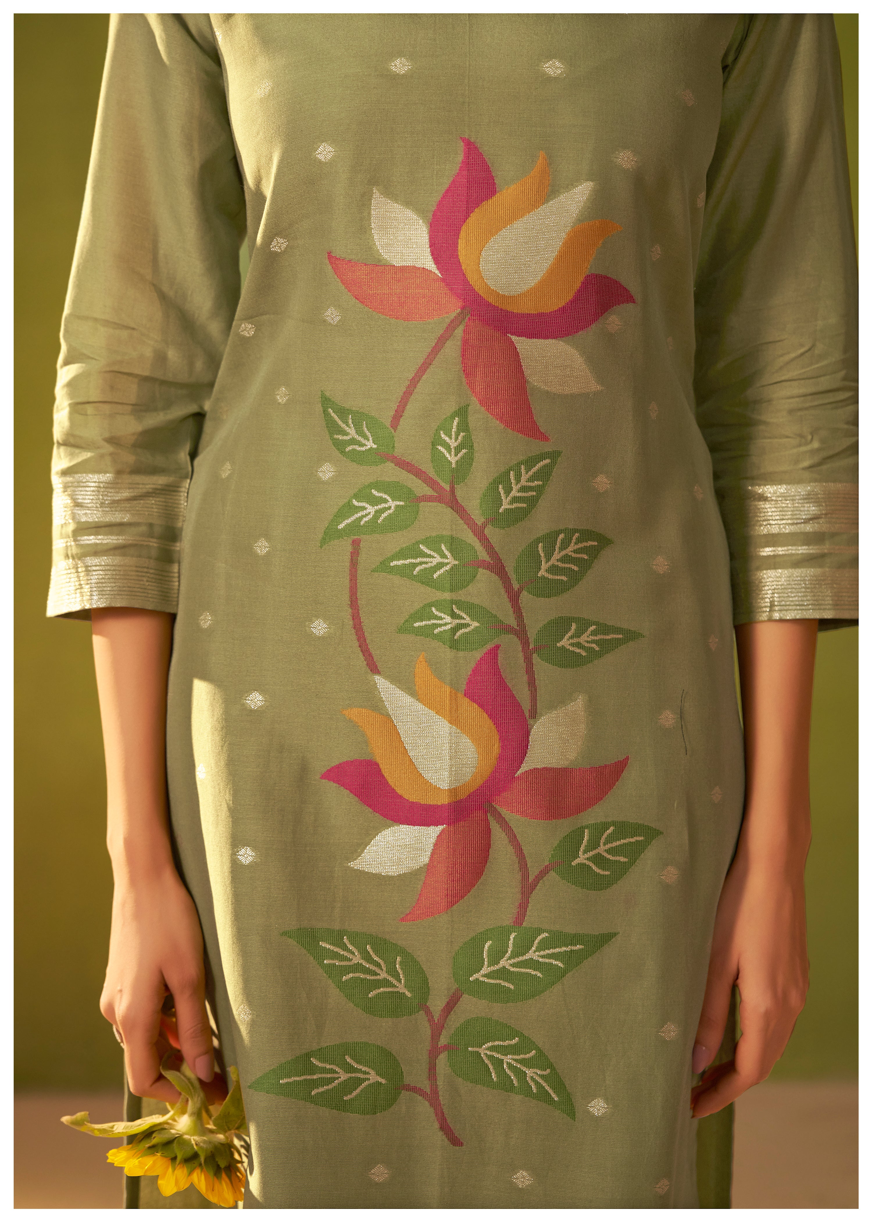 Chanderi Jacquard Set