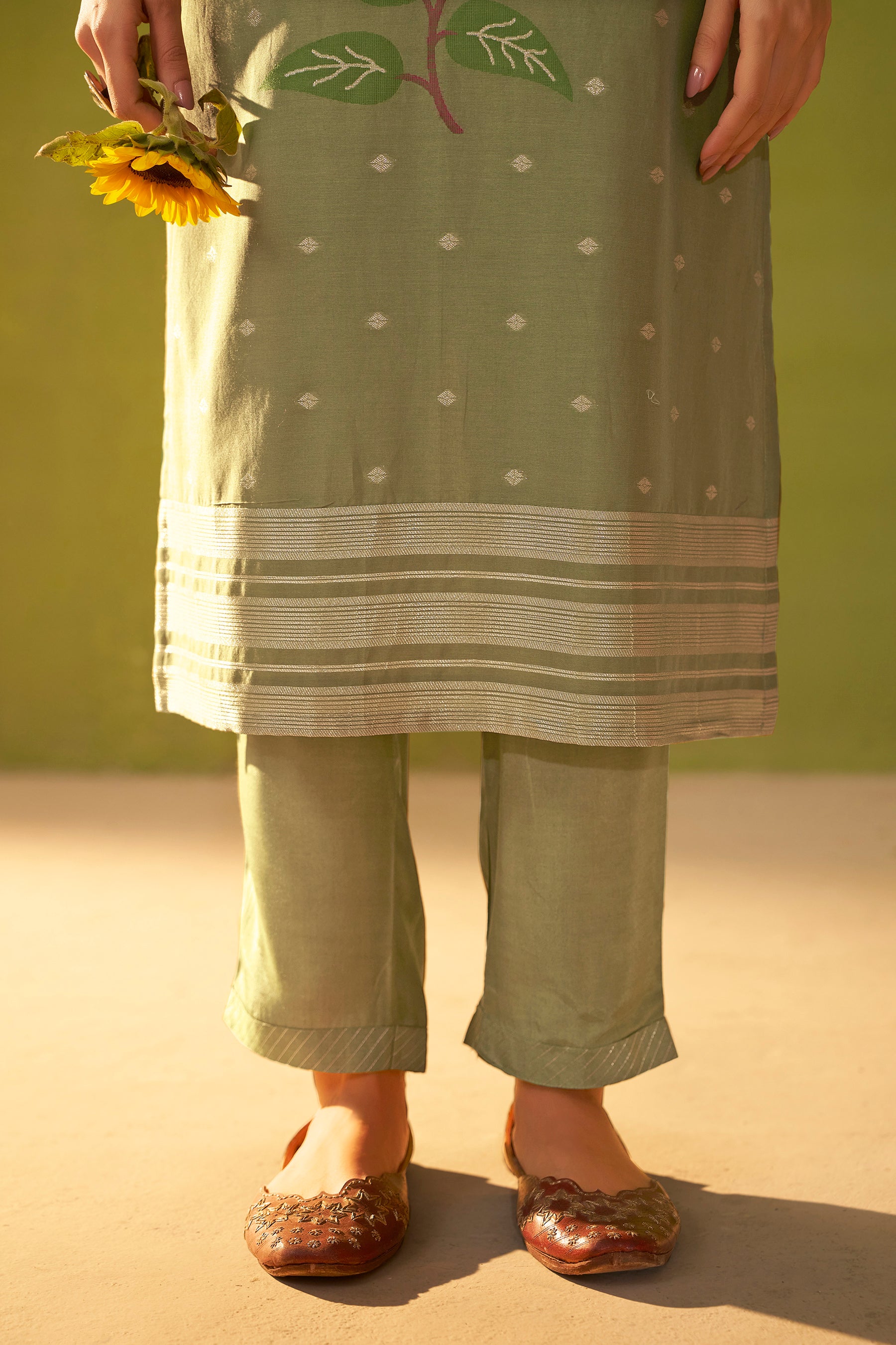 Chanderi Jacquard Set