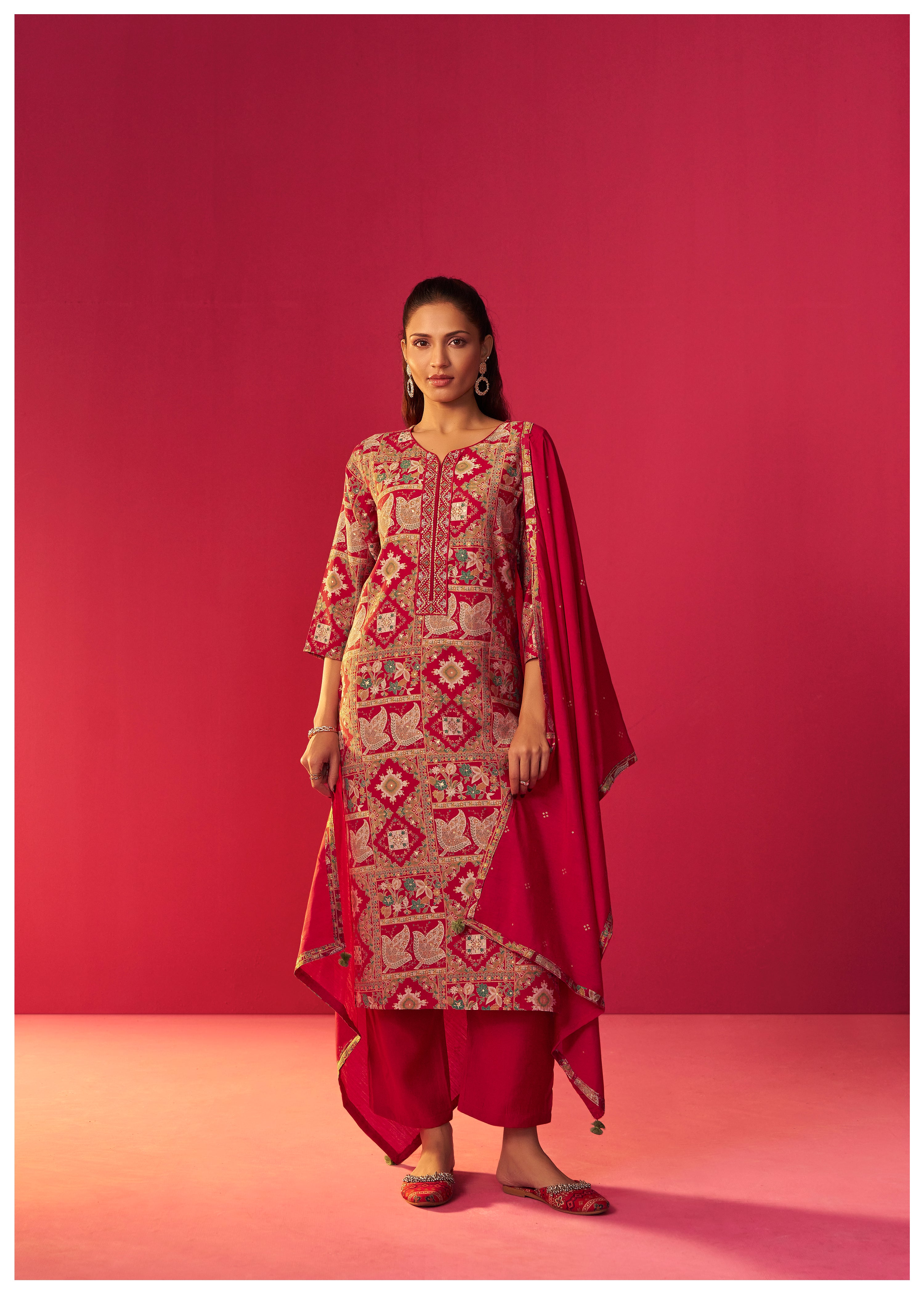 Viscose Digital Print Kurta Set